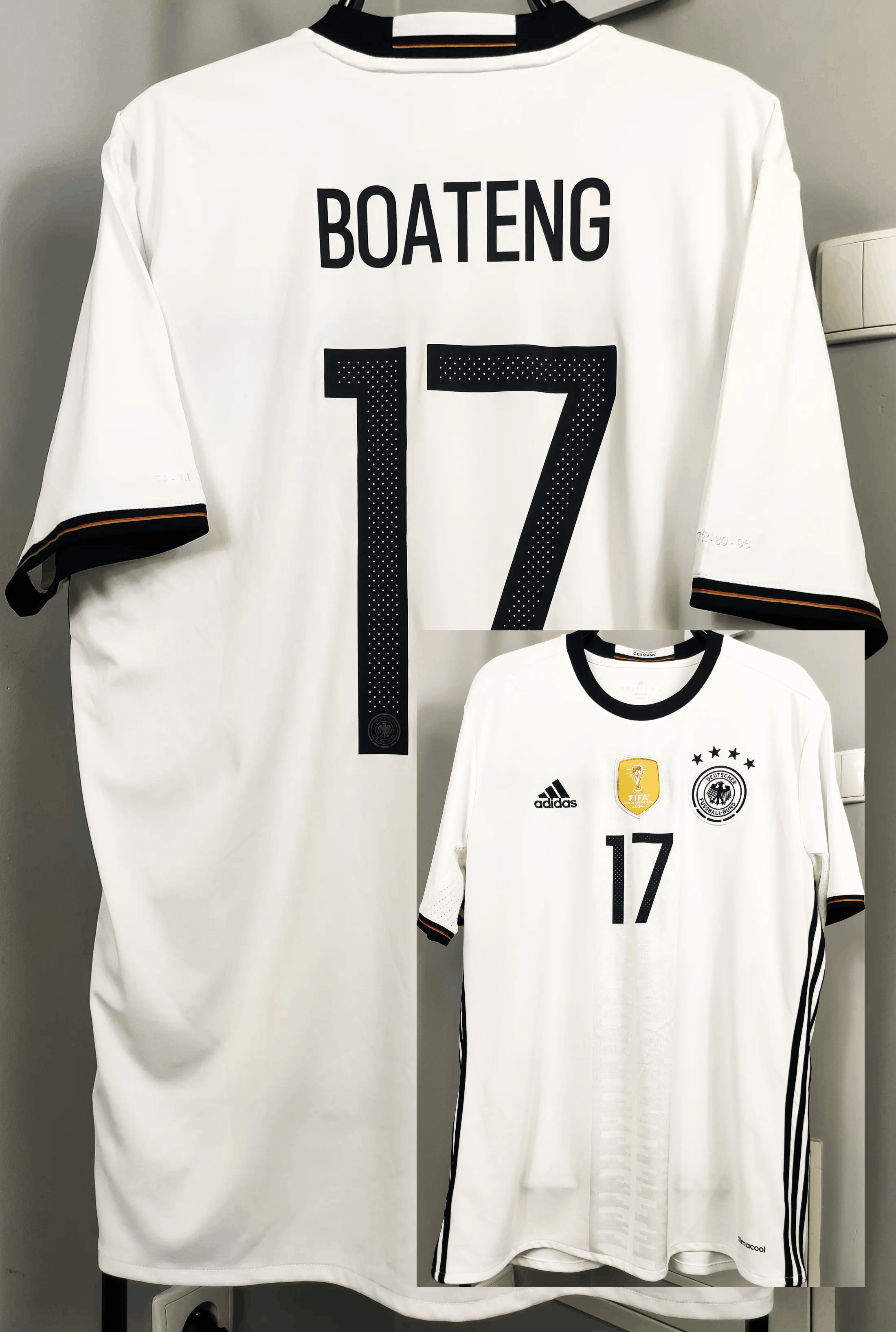 Adidas Designer Soccer Jersey J. Boateng 17 Germany UEFA Euro 2016 Adidas Home DFB Trikot Grailed