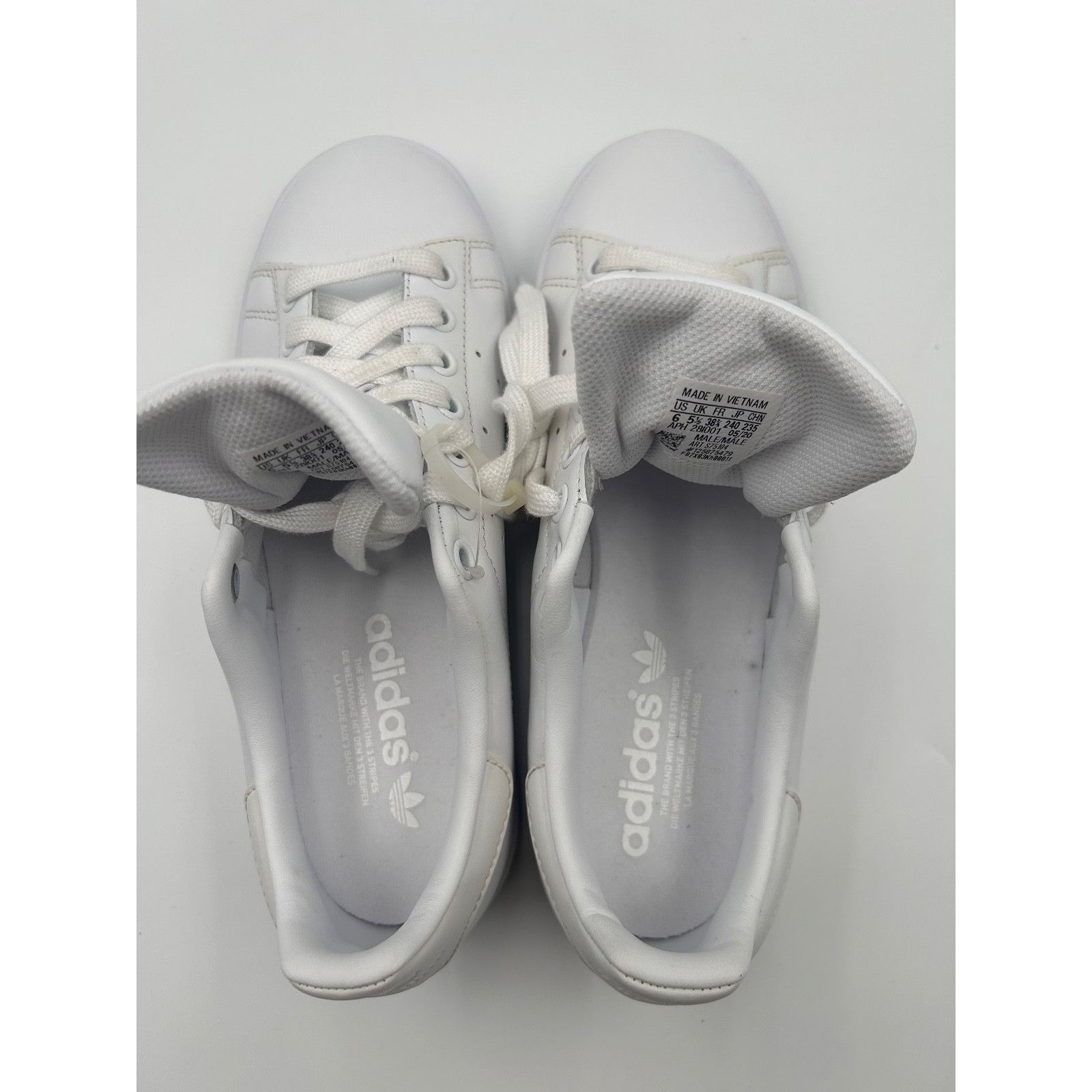 Adidas adidas Stan Smith All White Leather Sneakers Men’s US 6 Size US 6 / EU 39 - 6 Thumbnail