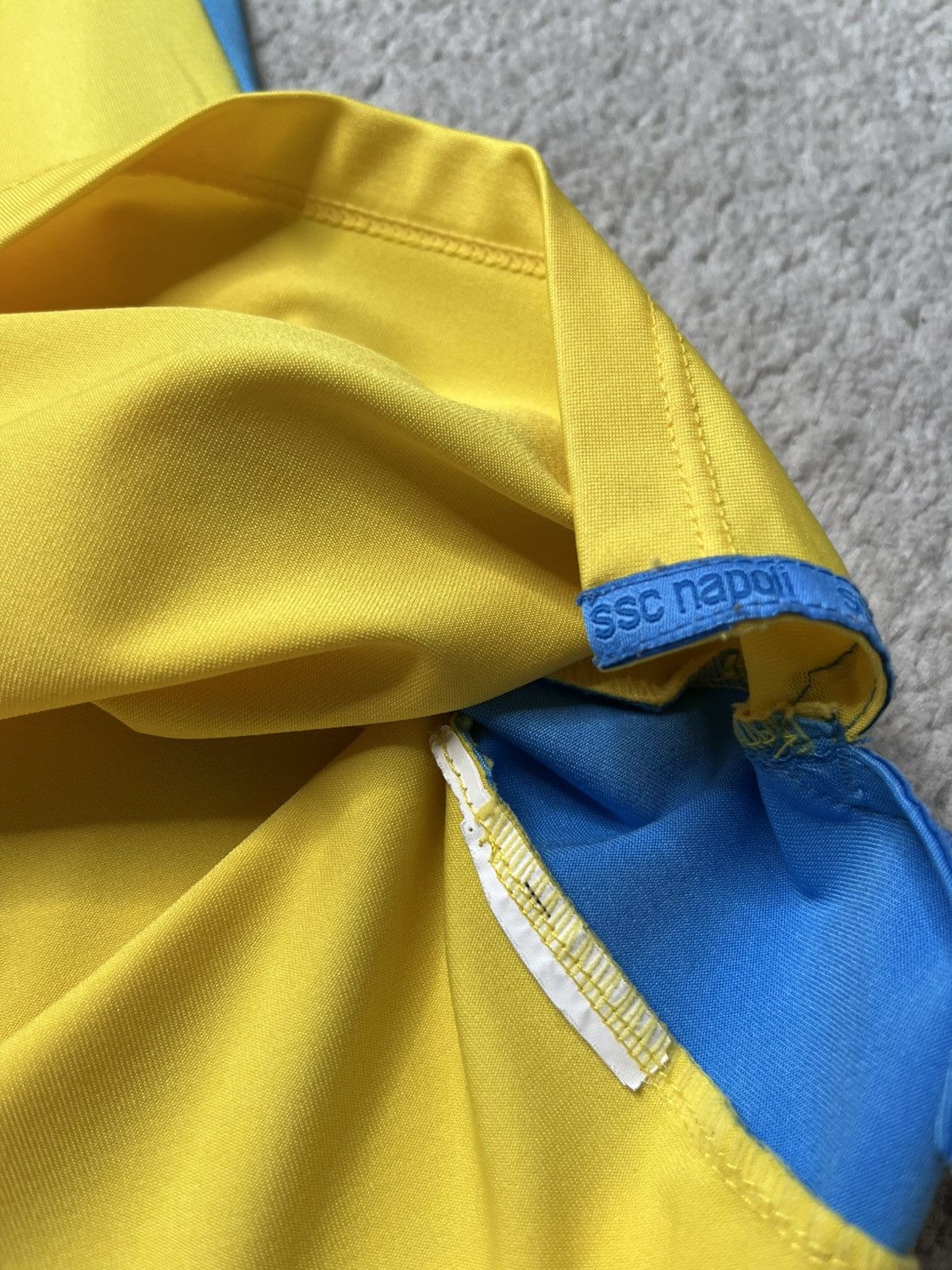 Macron Vintage Jersey Longsleeve Napoli Hamsik Macron 2009 Yellow Size US S / EU 44-46 / 1 - 7 Thumbnail