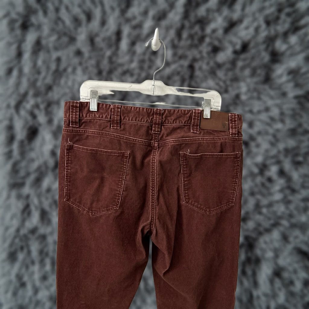 Vintage LL Bean Signature Corduroy Pants Mens 36x30 Burgundy Maroon Slim Straight 301738 Size US 36 / EU 52 - 1 Thumbnail