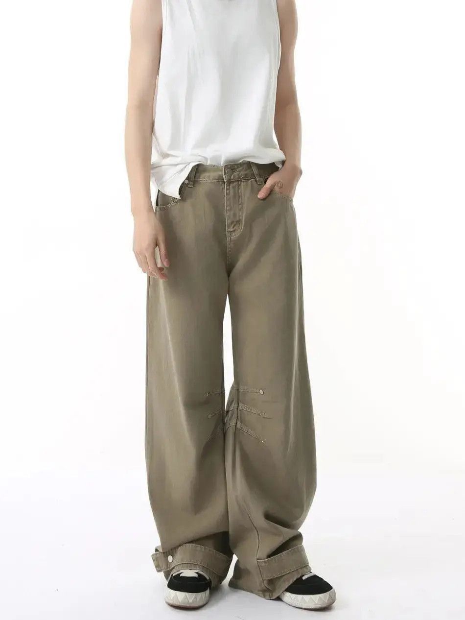 Japanese Brand Retro loose wide leg high street jeans Size US 32 / EU 48 - 4 Thumbnail