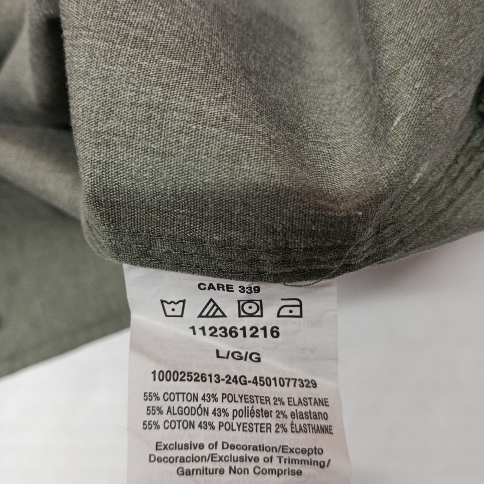 Wrangler Wrangler Big Men's Relaxed Fit Woven Shirt Size L Green Size US L / EU 52-54 / 3 - 8 Thumbnail