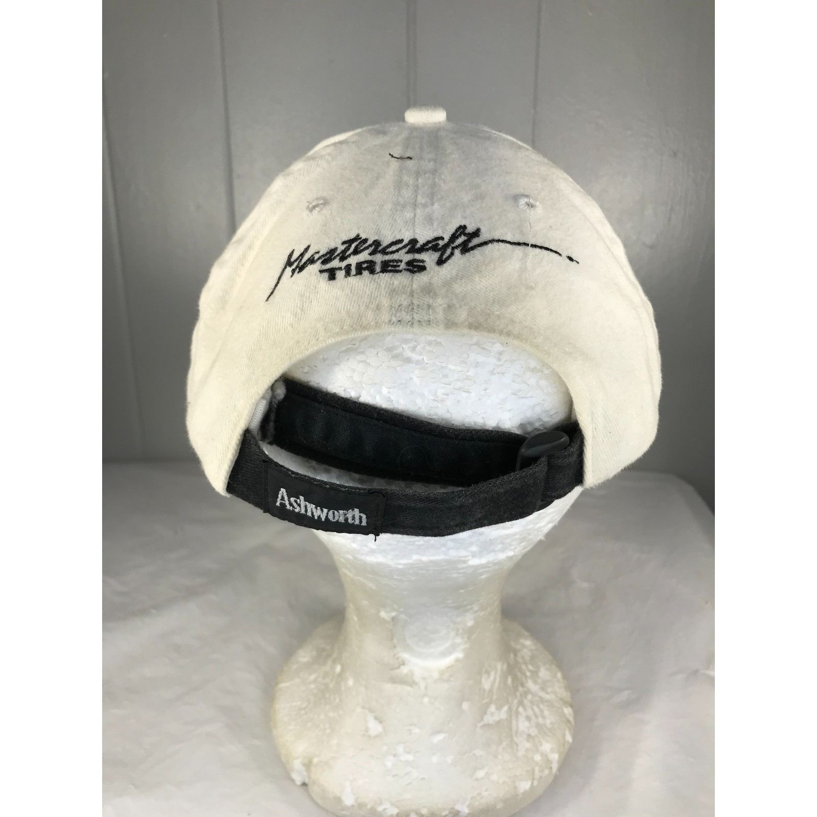 Ashworth Vintage Strapback Ashworth Embroidered Golfer Logo Golfman H Size ONE SIZE - 3 Thumbnail