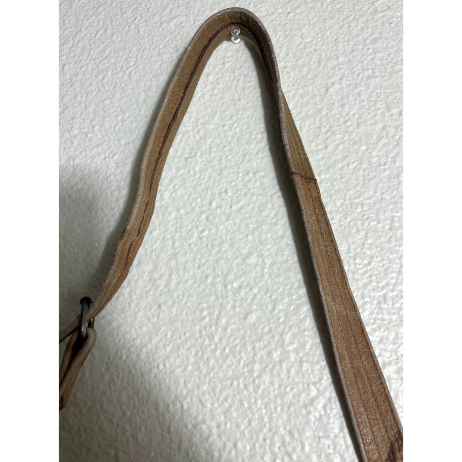 Vintage VINTAGE Unbranded Beige Leather Purse Plaid Lined Shoulder Bag 11x9x2.5 Womens Size ONE SIZE - 6 Thumbnail