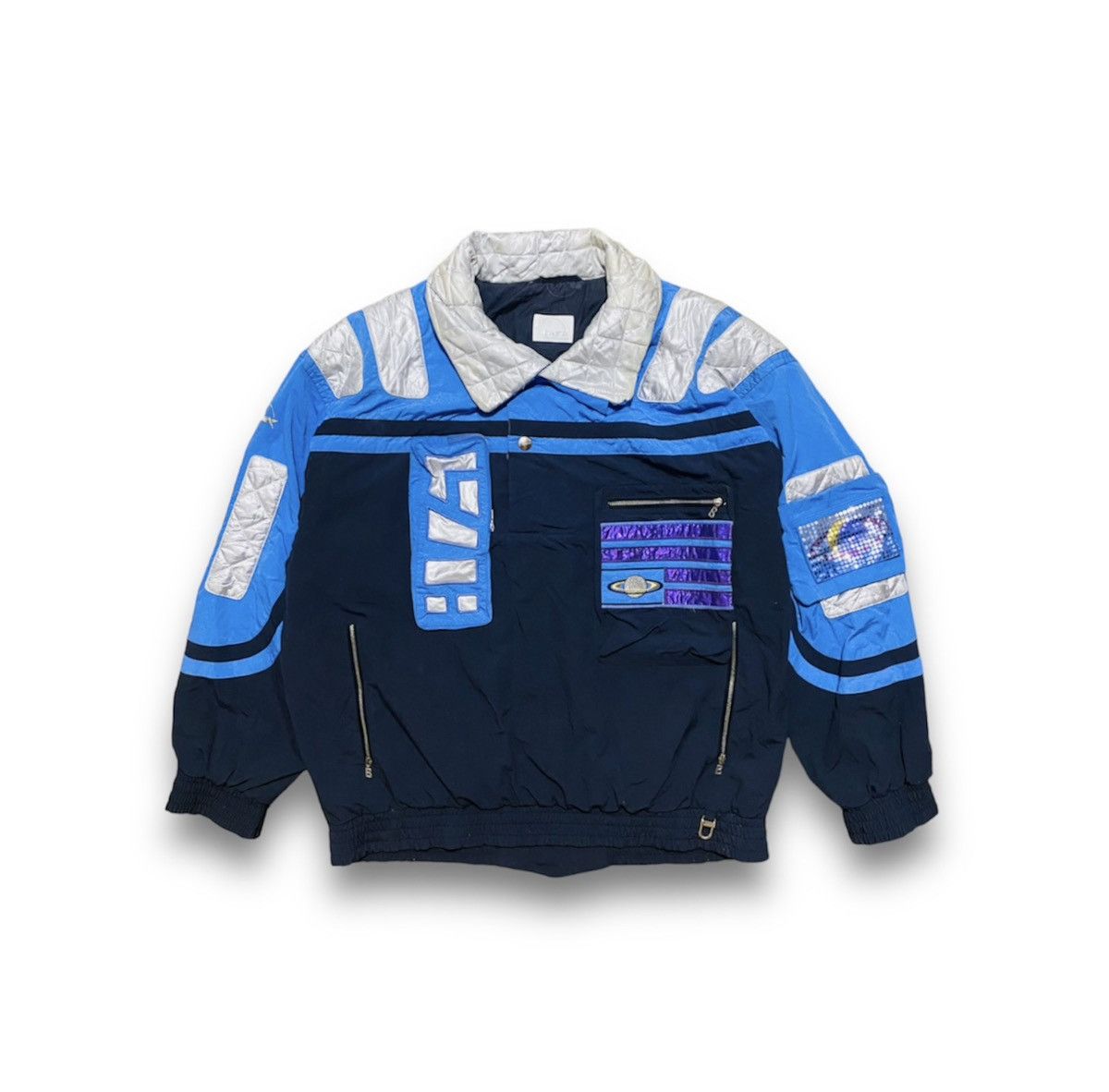 image of VTG Bogner Embroidered Vintage Ski Jacket Coat Retro 80S90S in Blue, Men's (Size Large)
