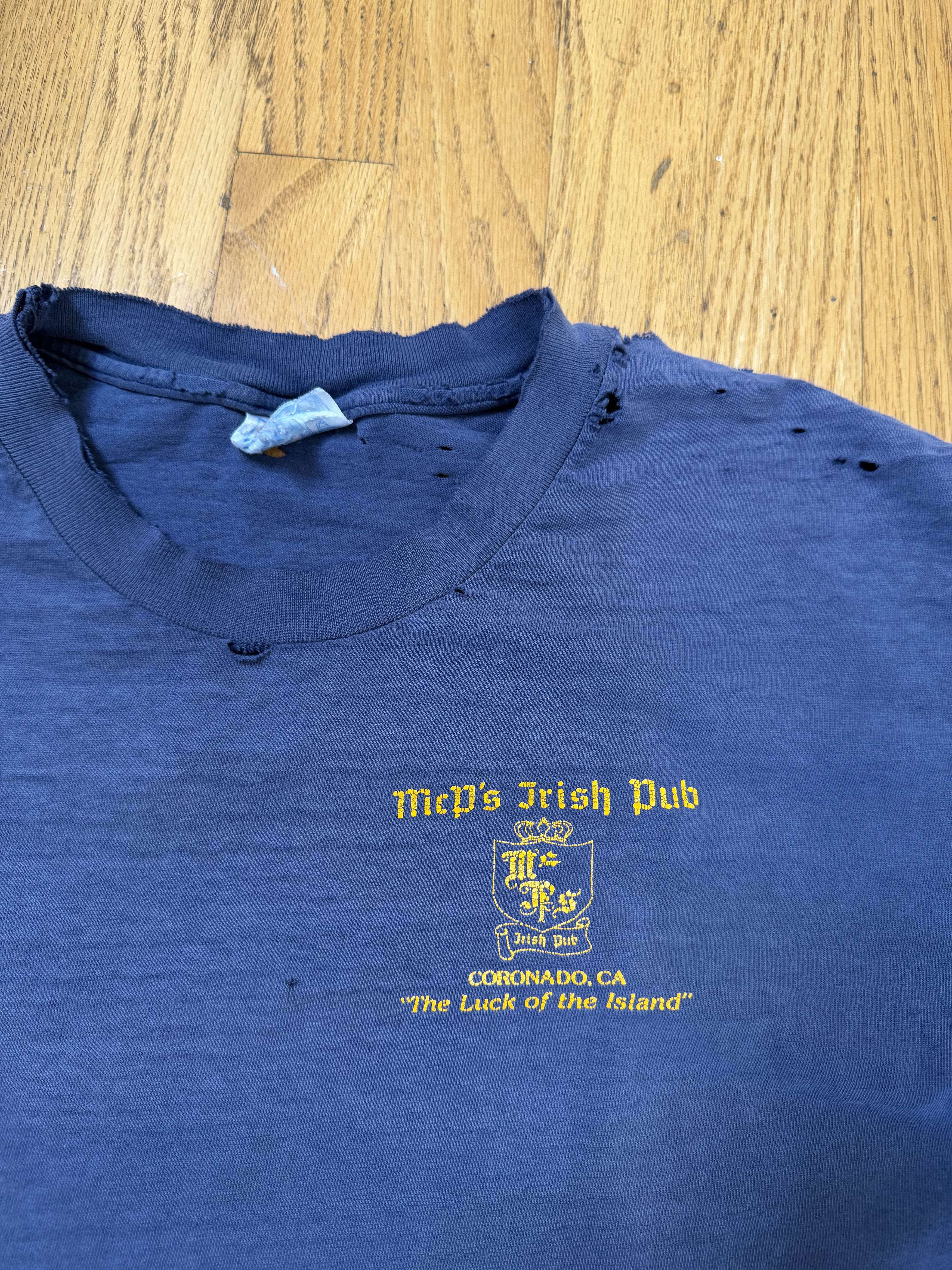 Vintage Thrashed McP's Irish Pub Vintage Tee Size US M / EU 48-50 / 2 - 4 Thumbnail