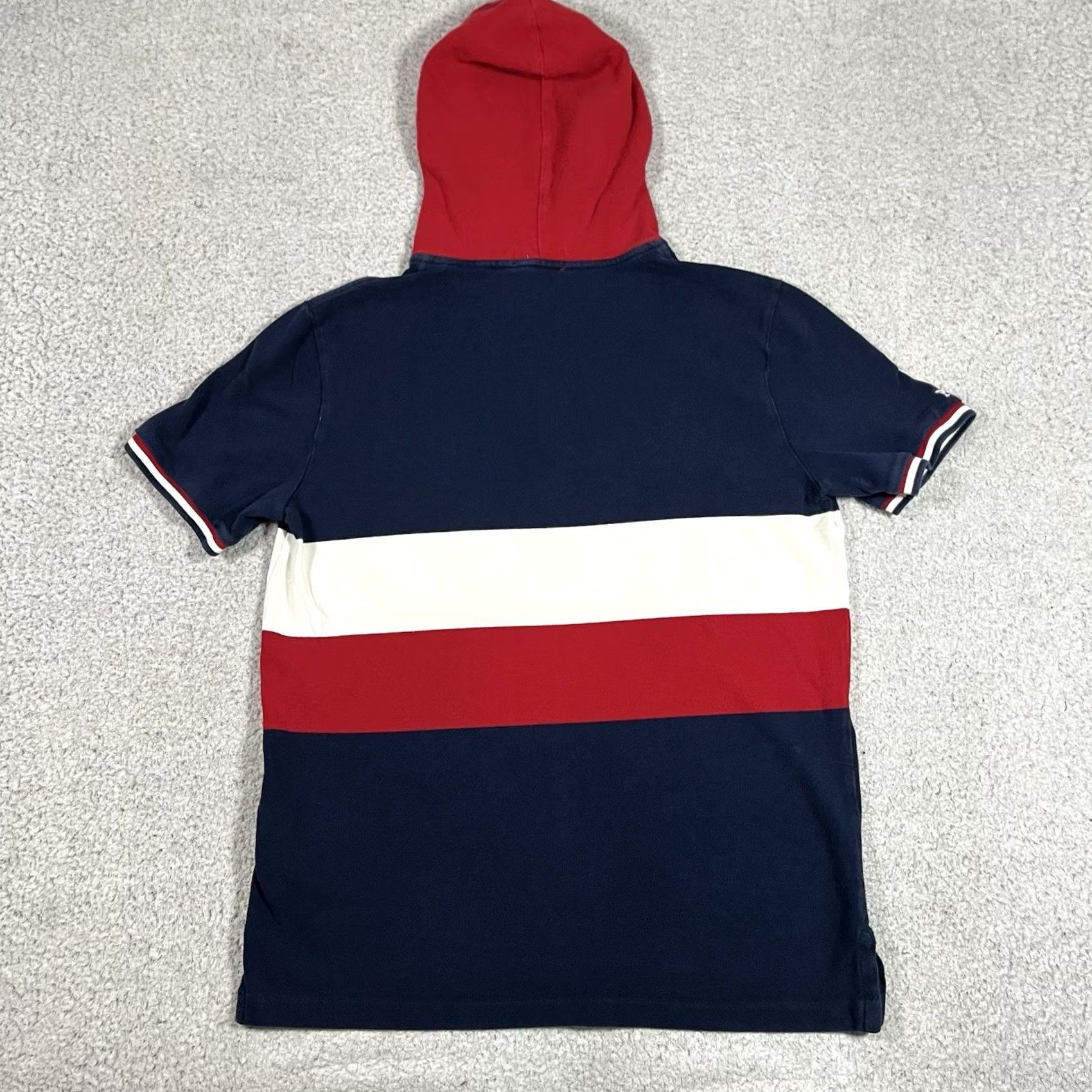 Polo Ralph Lauren Polo Ralph Lauren Shirt Mens M Stripe Short Sleeve Hooded Pony Preppy Size US M / EU 48-50 / 2 - 5 Thumbnail