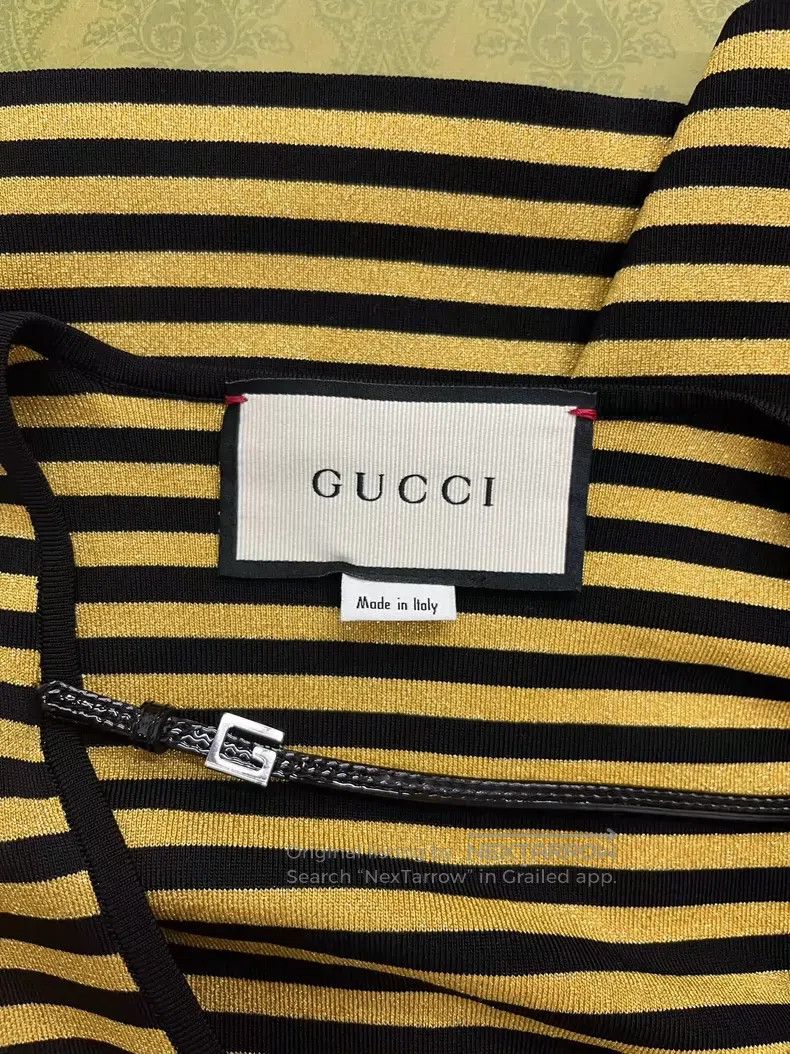 Gucci Gucci Striped V-neck sweater Size XS / US 0-2 / IT 36-38 - 4 Thumbnail