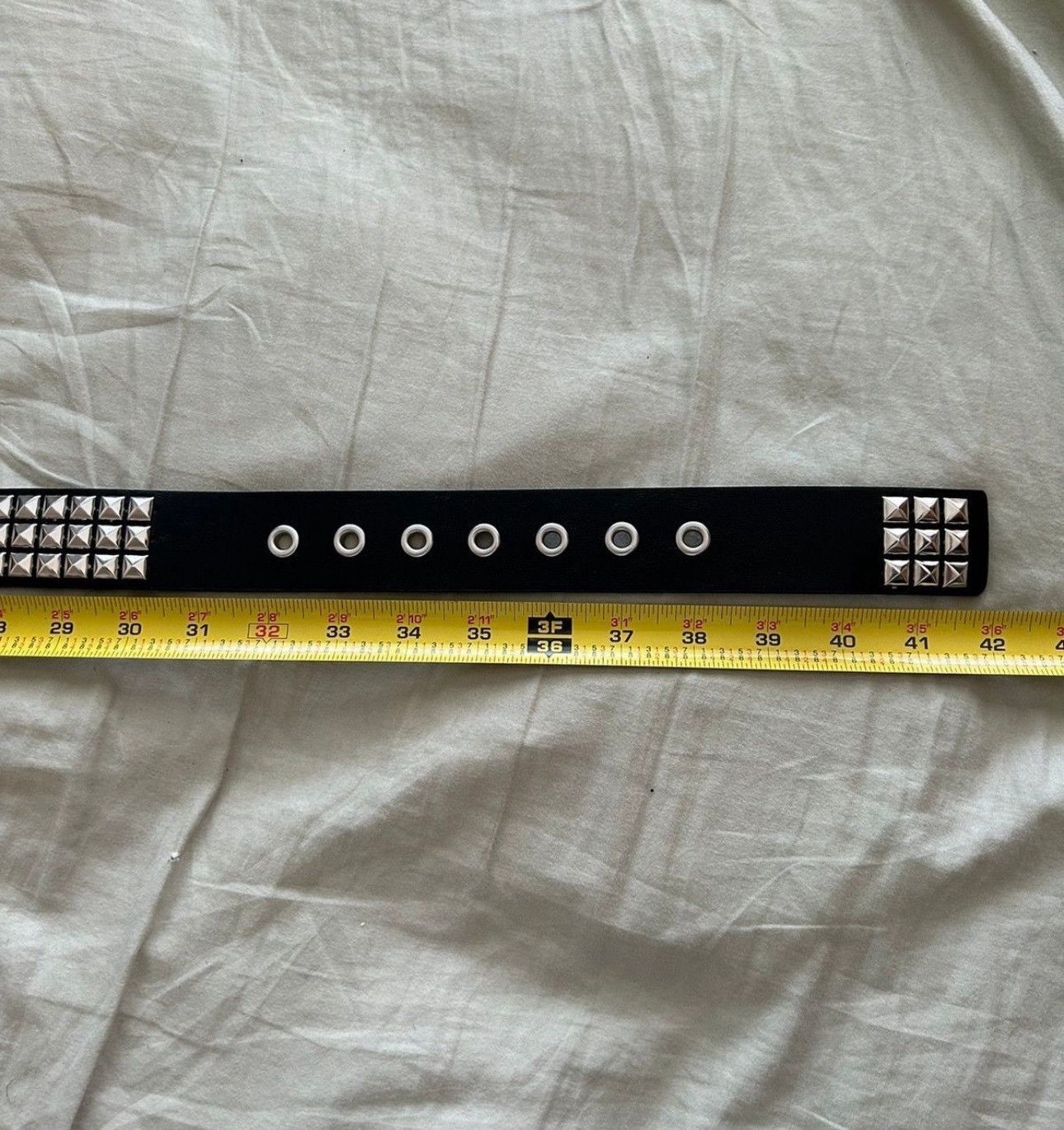 Japanese Brand 105 cmPyramid Studded PU Leathe rBelt Size ONE SIZE - 5 Thumbnail