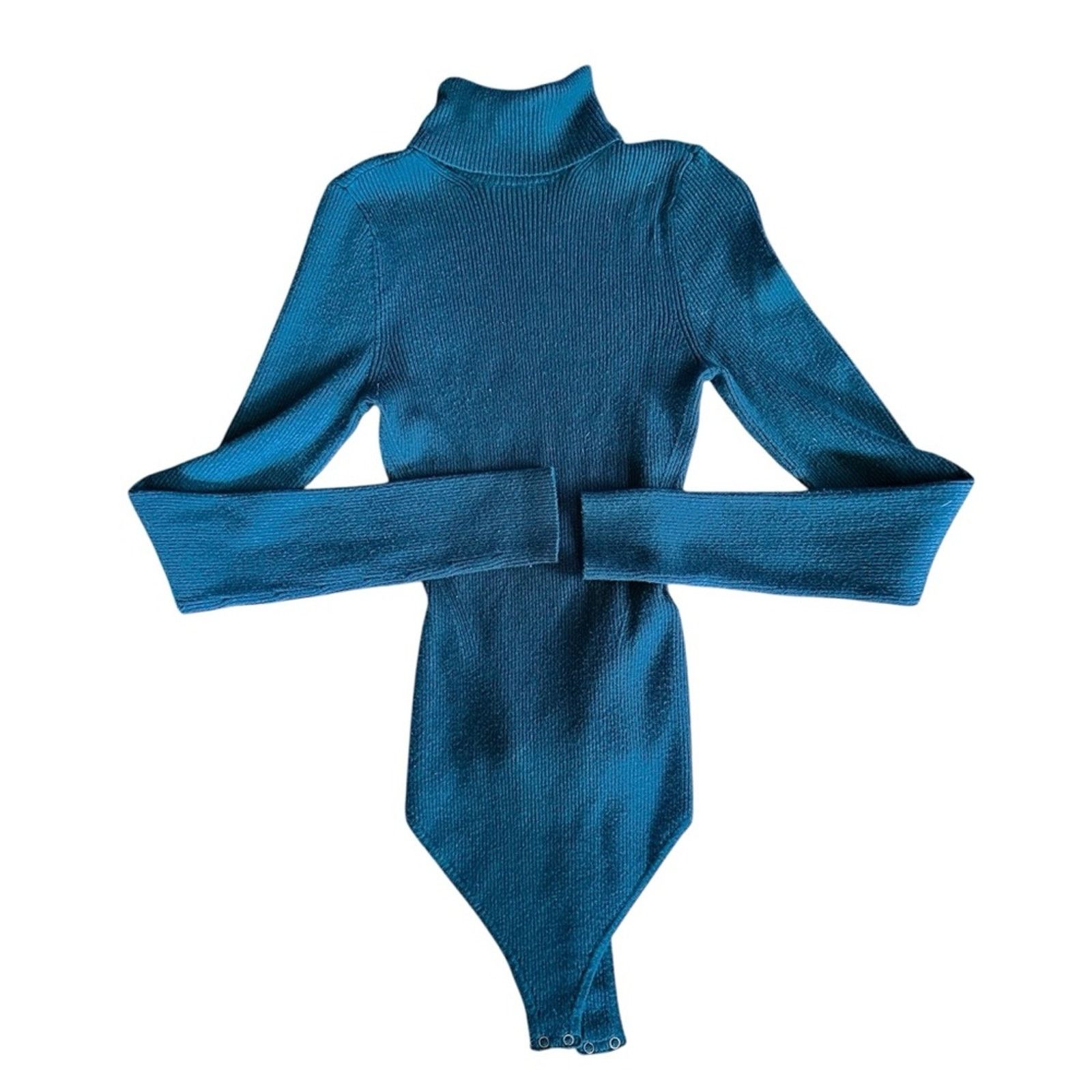 Abercrombie & Fitch Abercrombie & Fitch Emerald Green Turtleneck Bodysuit Size S / US 4 / IT 40 - 1 Thumbnail