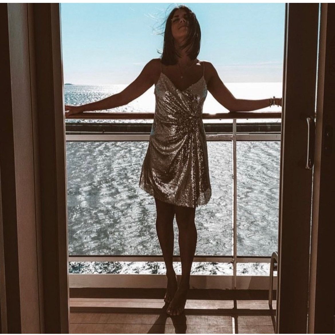 Zara ZARA BLOGGER FAVORITE KNOTTED SEQUIN DRESS Size XS / US 0-2 / IT 36-38 - 10 Thumbnail
