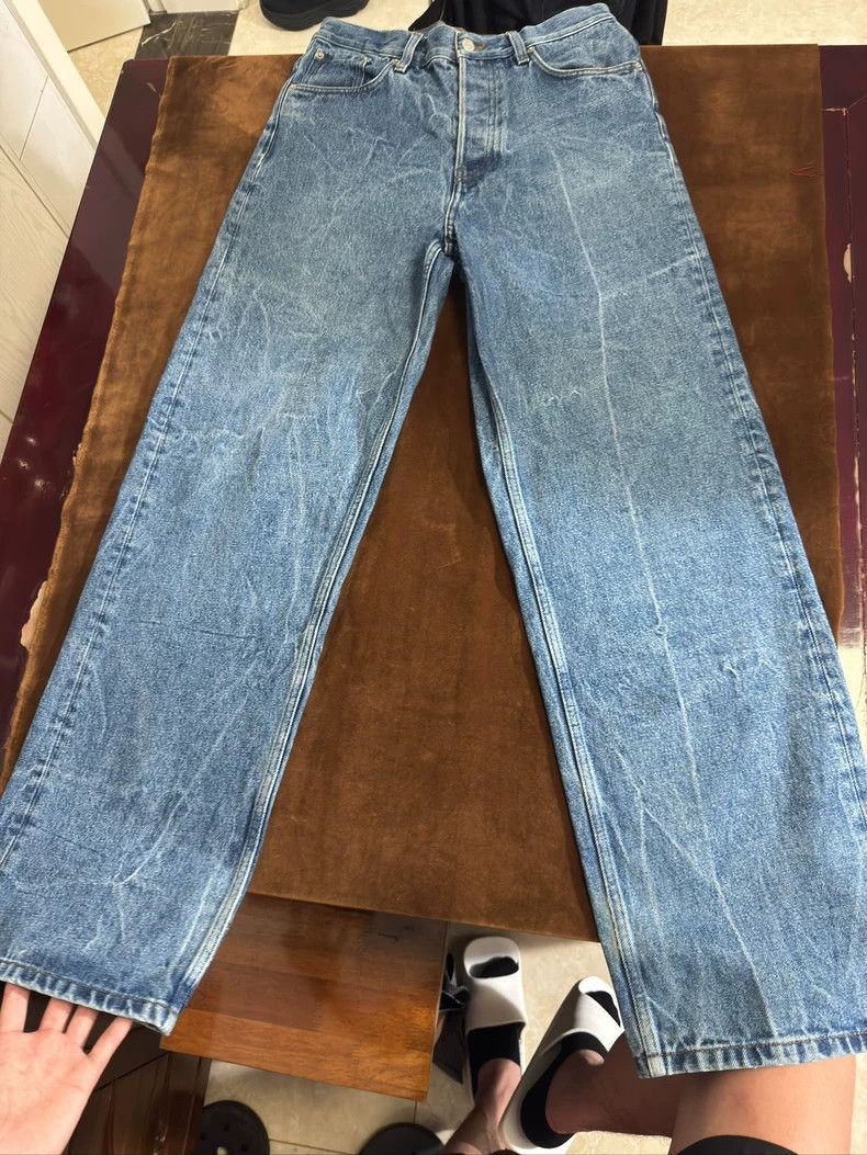 Dries Van Noten Dries Van Noten size:29 Blue wavy loose jeans Size US 29 - 7 Thumbnail