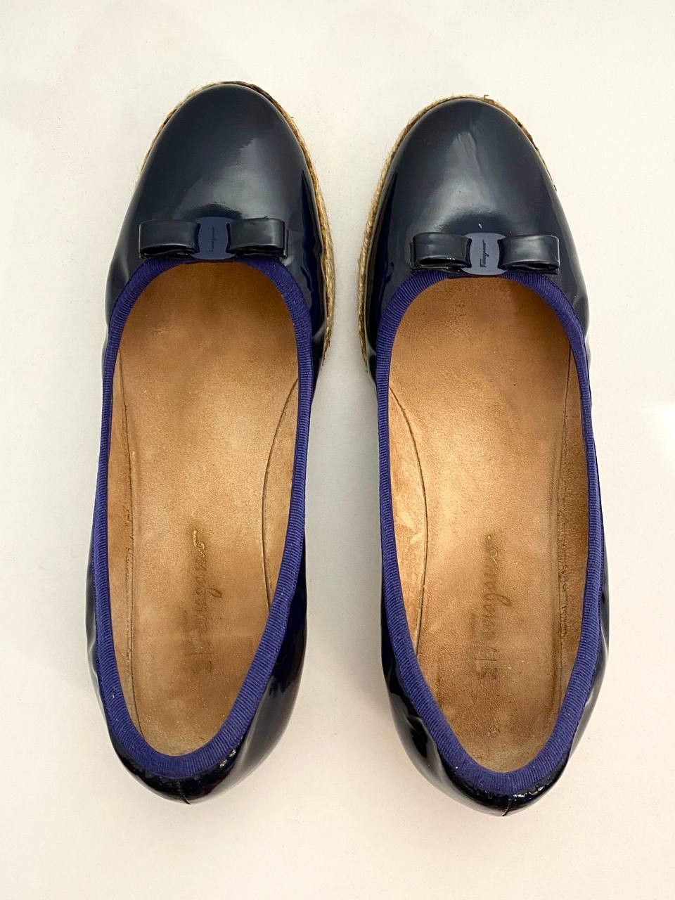 Salvatore Ferragamo Salvatore Ferragamo Bow Logo Espadrilles Ballet Flats Size US 9.5 / IT 39.5 - 6 Thumbnail