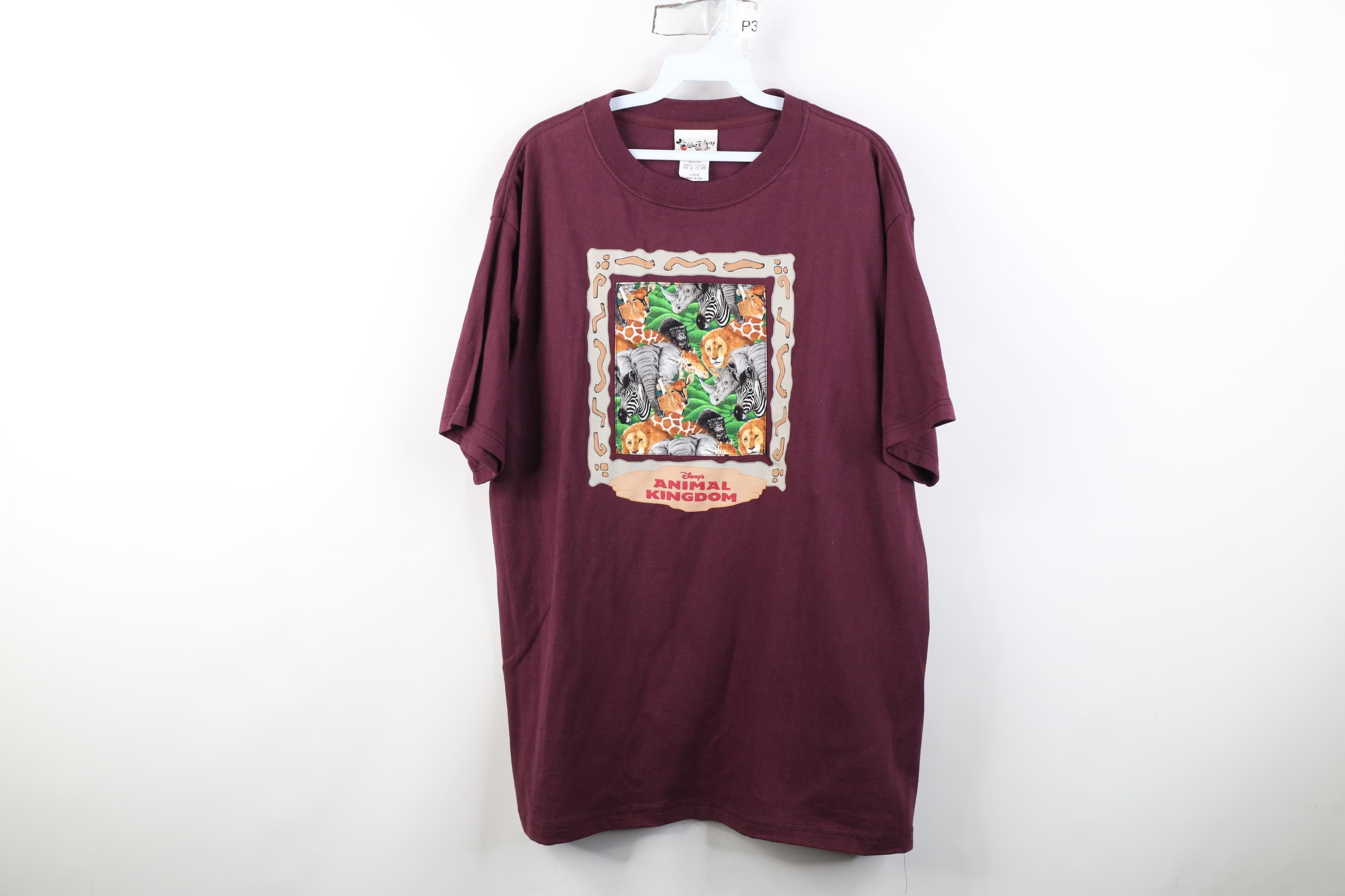 Disney Vintage 90s Disney Earth Day Animal Short Sleeve T-Shirt Size US L / EU 52-54 / 3 - 1 Thumbnail