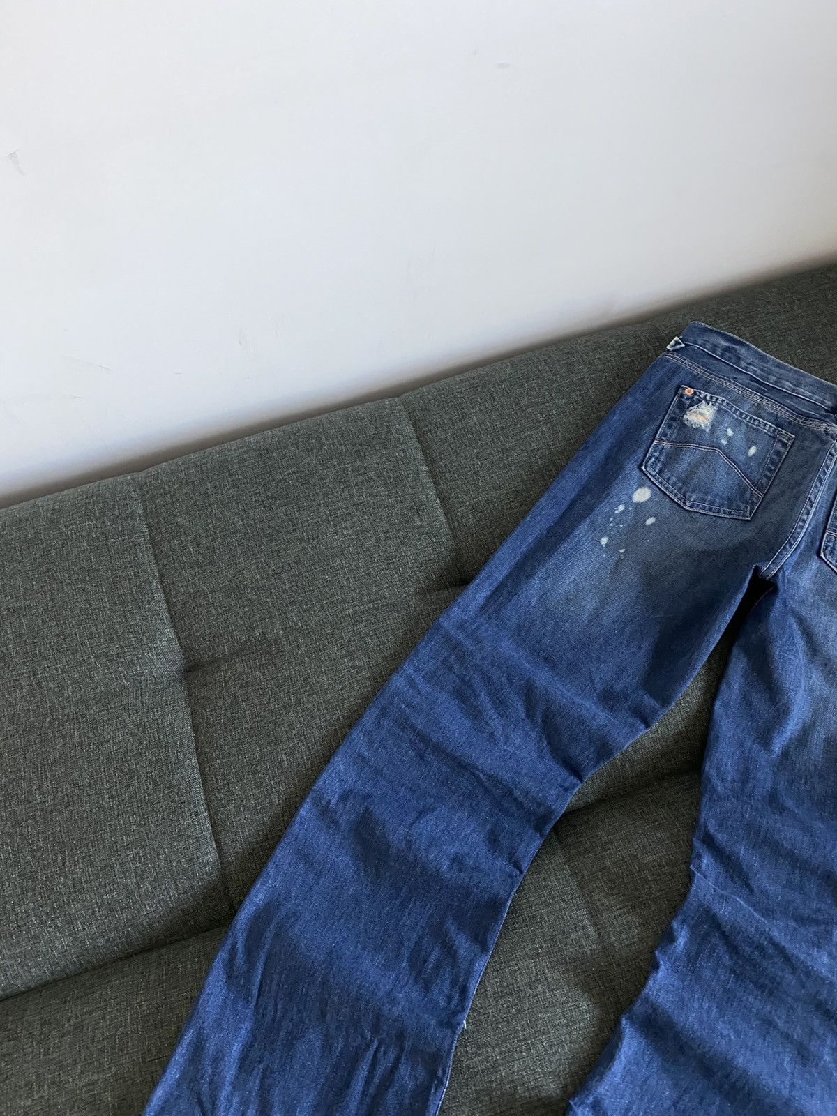 Armani Armani Vintage Flared Jeans Washed Faded Japanese Wide Y2K Size US 30 / EU 46 - 7 Thumbnail