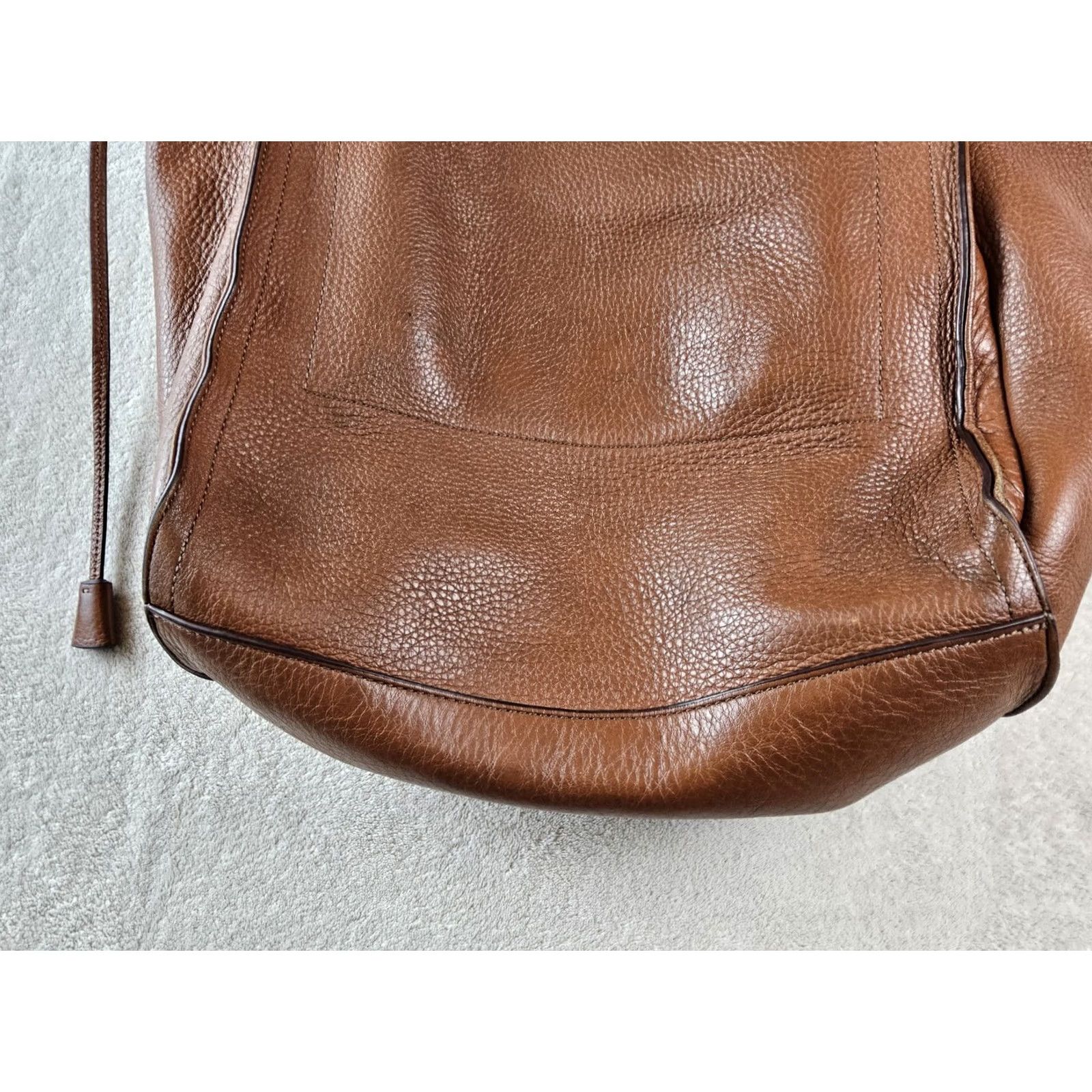 J.Crew J.CREW Large Pebbled Leather Tote Shoulder Handbag Purse Women Size ONE SIZE - 6 Thumbnail