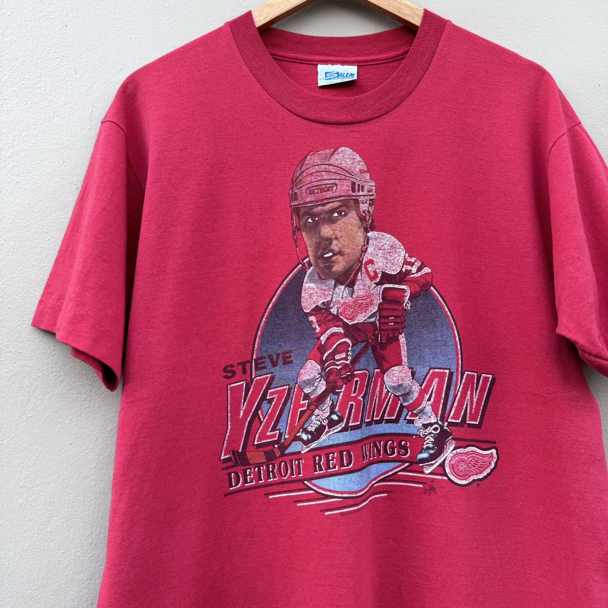 NFL × Vintage Vintage steve yzerman red wing 1989 tee vtg Size US XL / EU 56 / 4 - 2 Thumbnail