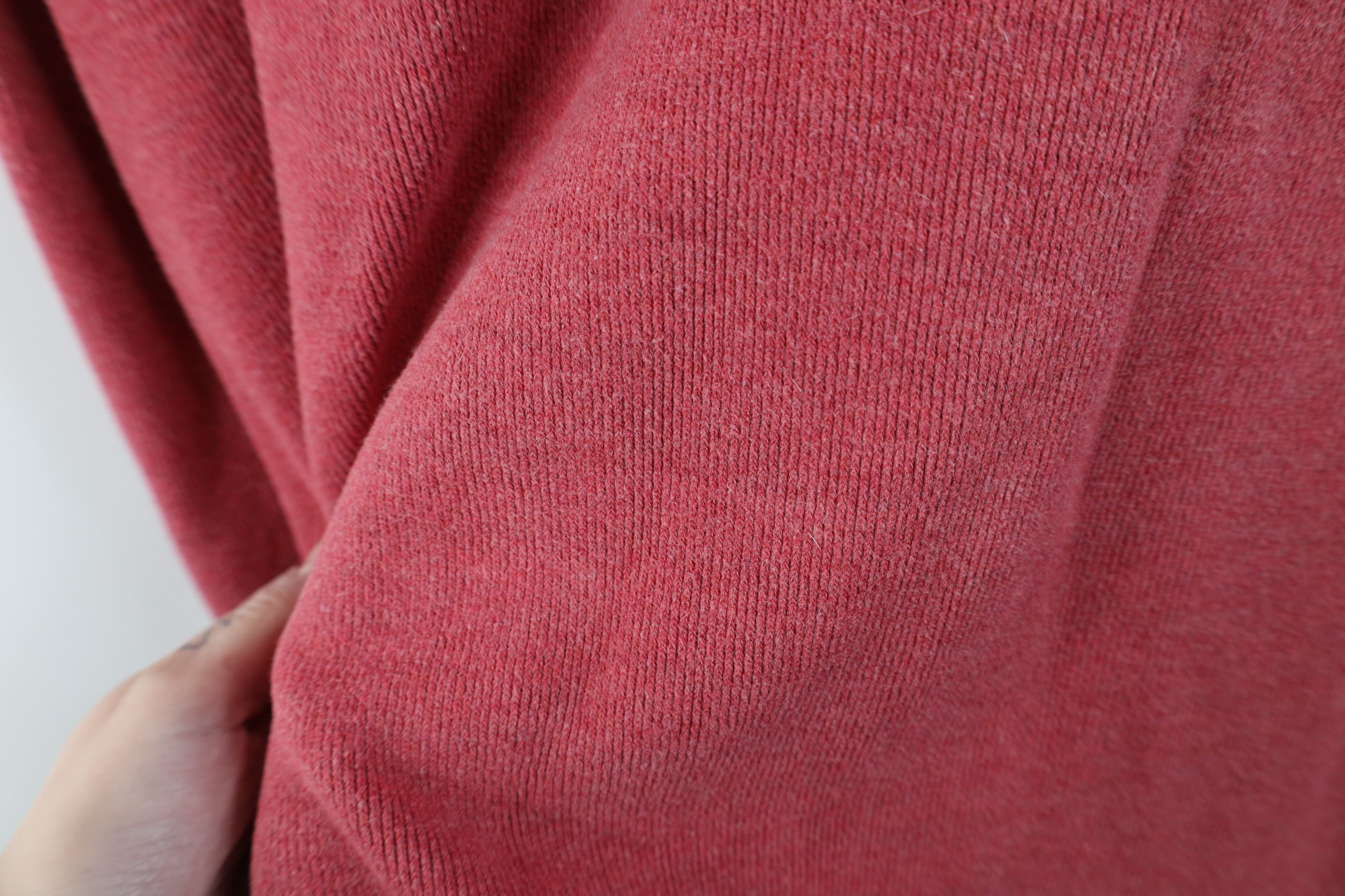 Polo Ralph Lauren Vintage 90s Ralph Lauren Ribbed Knit 1/4 Zip Sweater Red Size US XXL / EU 58 / 5 - 8 Thumbnail