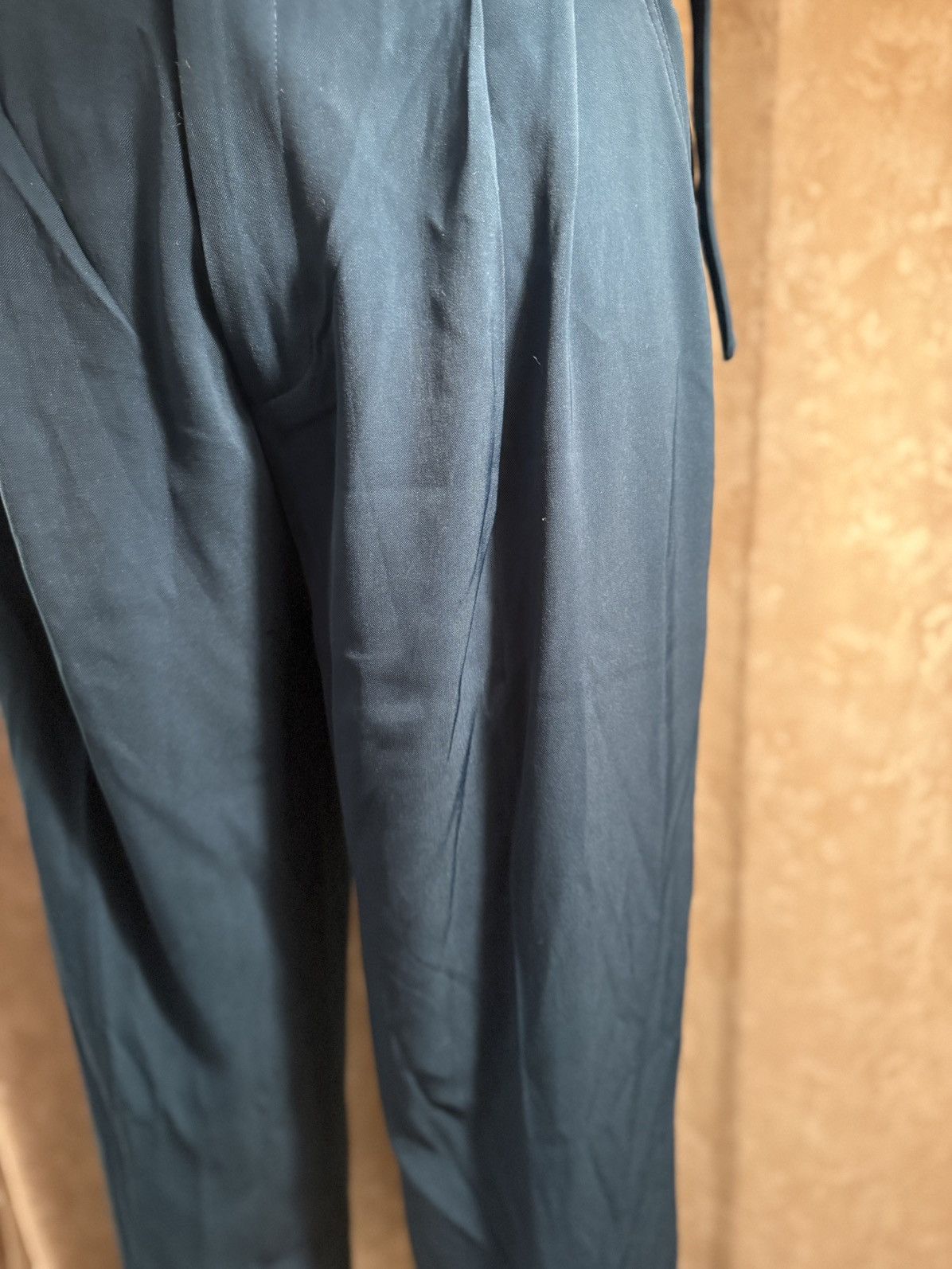 Designer Stylish Teal High-Waisted Trousers – Size 31 Size US 31 - 6 Thumbnail