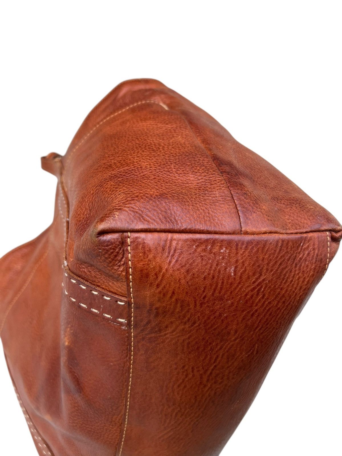 Leather Genten Japan Patina Leather Multi Pocket Tote Bag Size ONE SIZE - 17 Thumbnail