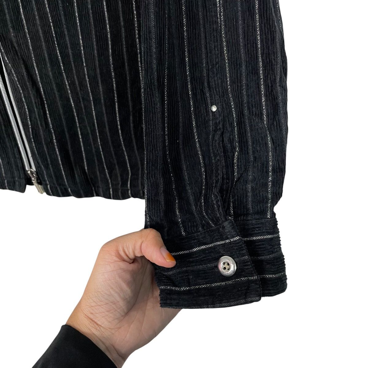 Japanese Brand Japanese Brand MFE Stripe Zipper Jacket Size US M / EU 48-50 / 2 - 13 Thumbnail