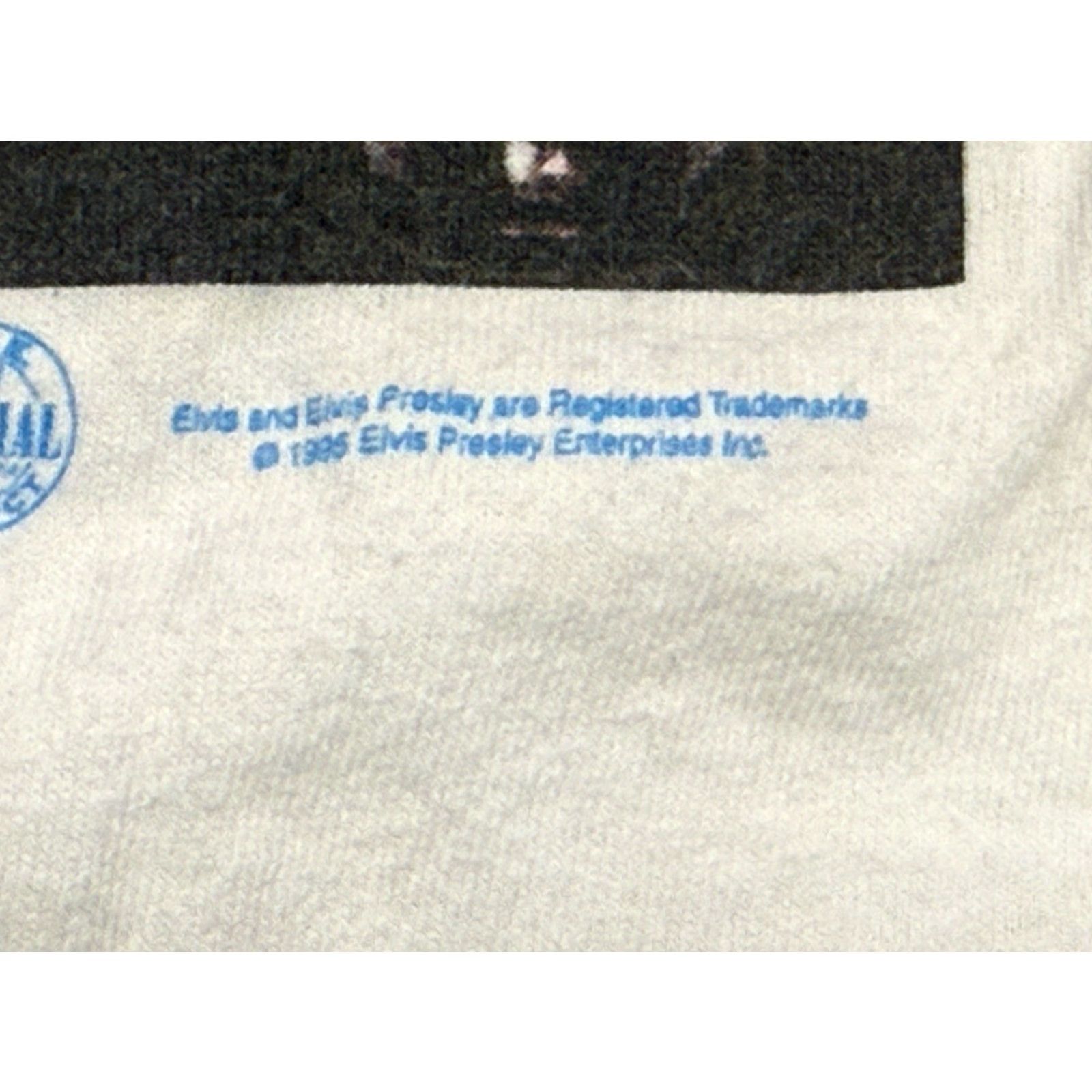 Delta VINTAGE Elvis Presley Shirt Band Tee XL White Cotton 1996 Graphic Tee Mens Size US XL / EU 56 / 4 - 3 Thumbnail