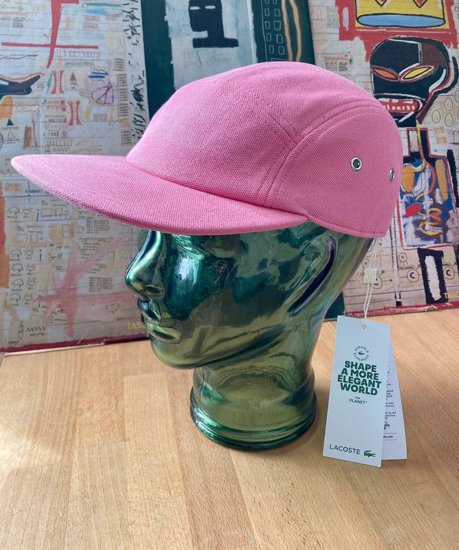 Lacoste pink girolle cap casquette pique new ds hat Size ONE SIZE - 4 Thumbnail