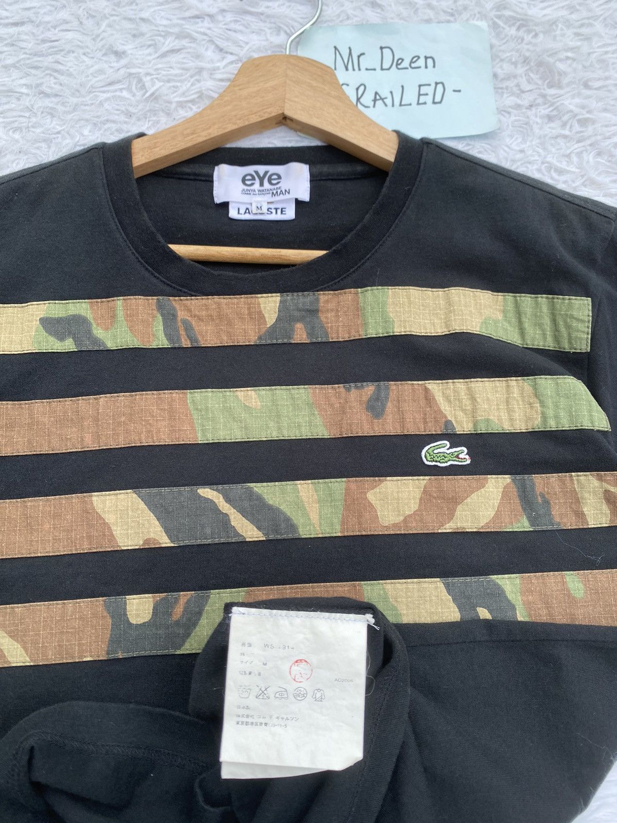 Junya Watanabe × Lacoste Rare AD2006 Lacoste x CDG Junya Watanabe Camo Tshirt Size US M / EU 48-50 / 2 - 16 Thumbnail