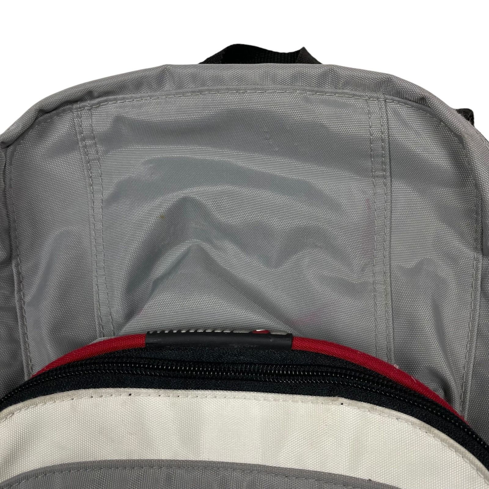 Nike × Vintage Vintage Nike Gray Black Swoosh Adjustable Strap Backpack Bag Size ONE SIZE - 3 Thumbnail