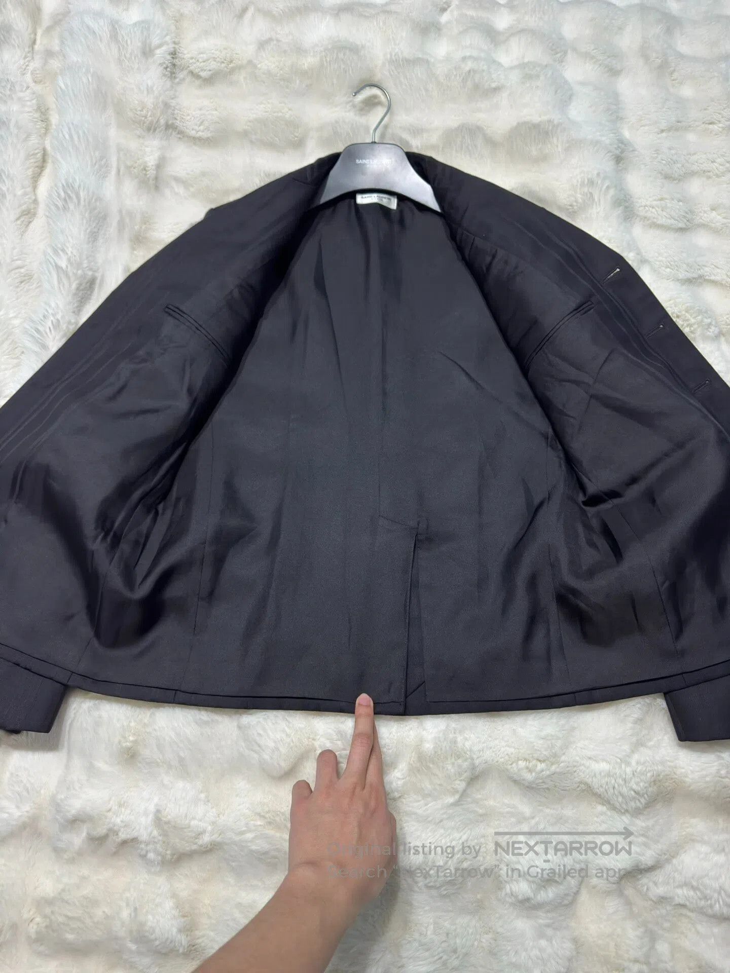 Saint Laurent Paris Saint Laurent Paris Dark striped suit suit| Size US M / EU 48-50 / 2 - 6 Thumbnail