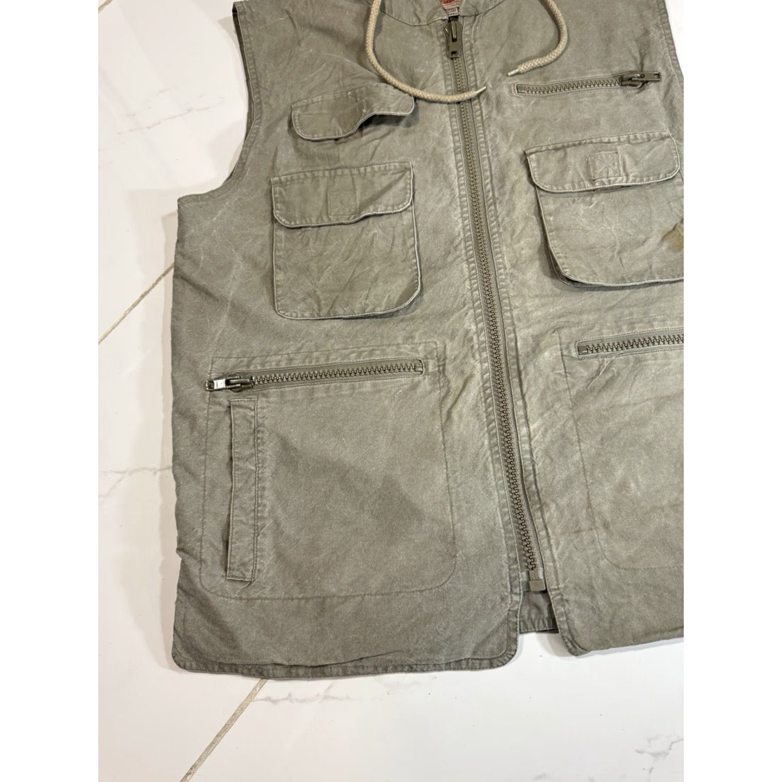 Banana Republic VINTAGE Banana Republic Utility Vest Hooded 90s Green M Mens Size US M / EU 48-50 / 2 - 6 Thumbnail