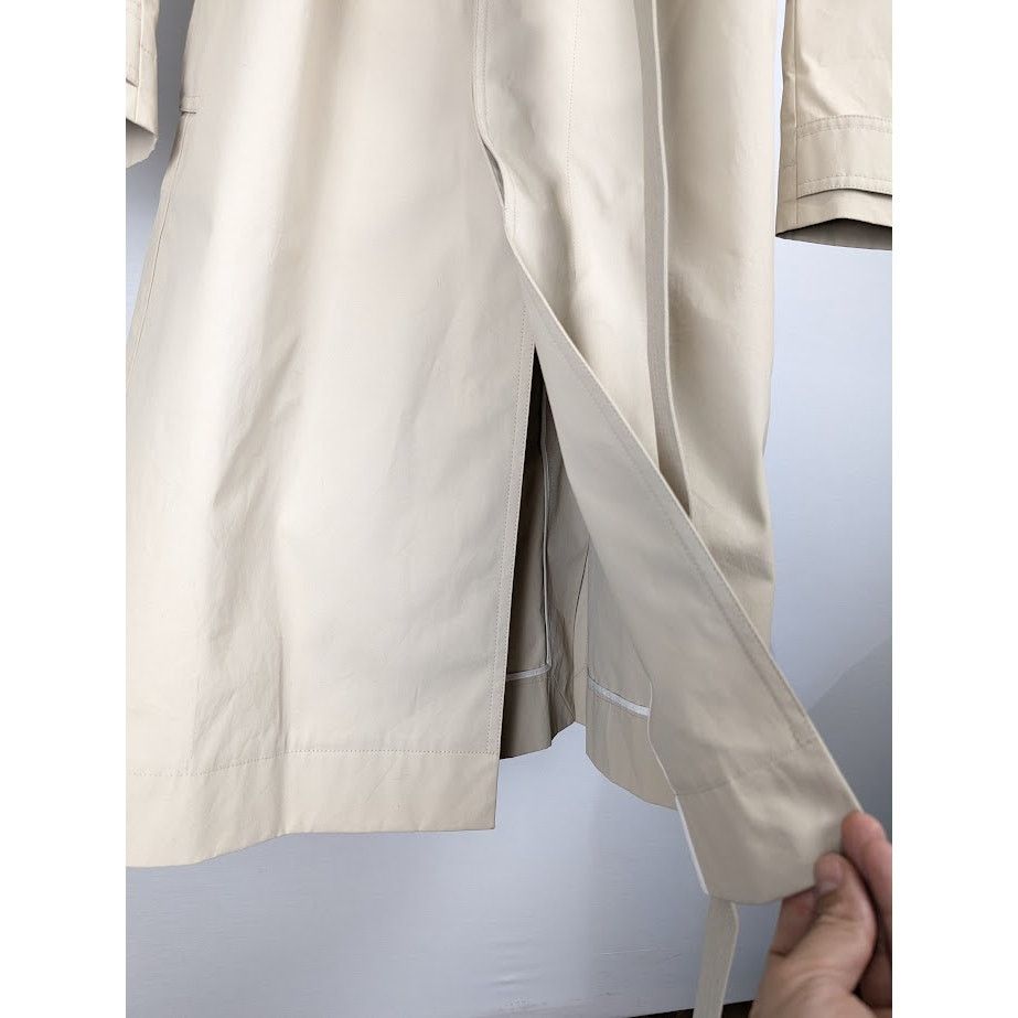 Bottega Veneta o1rshd1 Cotton Double Sided Trench Coated in Birch Size US L / EU 52-54 / 3 - 8 Thumbnail