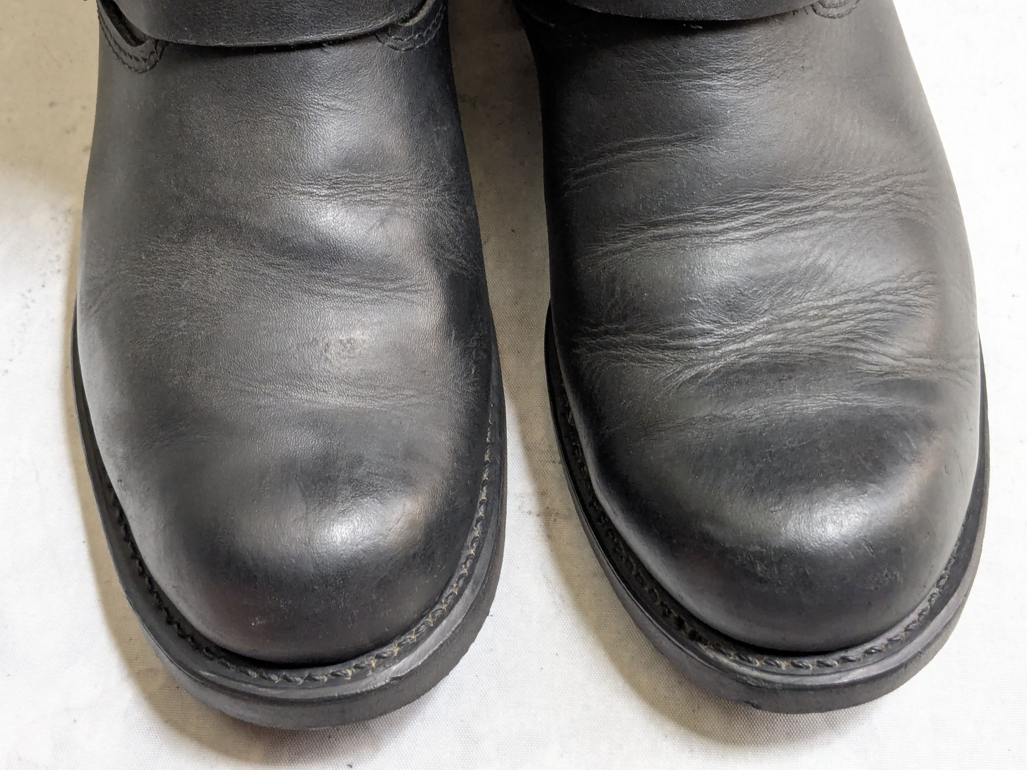 Frye Frye Engineer Boots Black Leather 10 M Leather Buckle Size US 10 / EU 43 - 3 Thumbnail