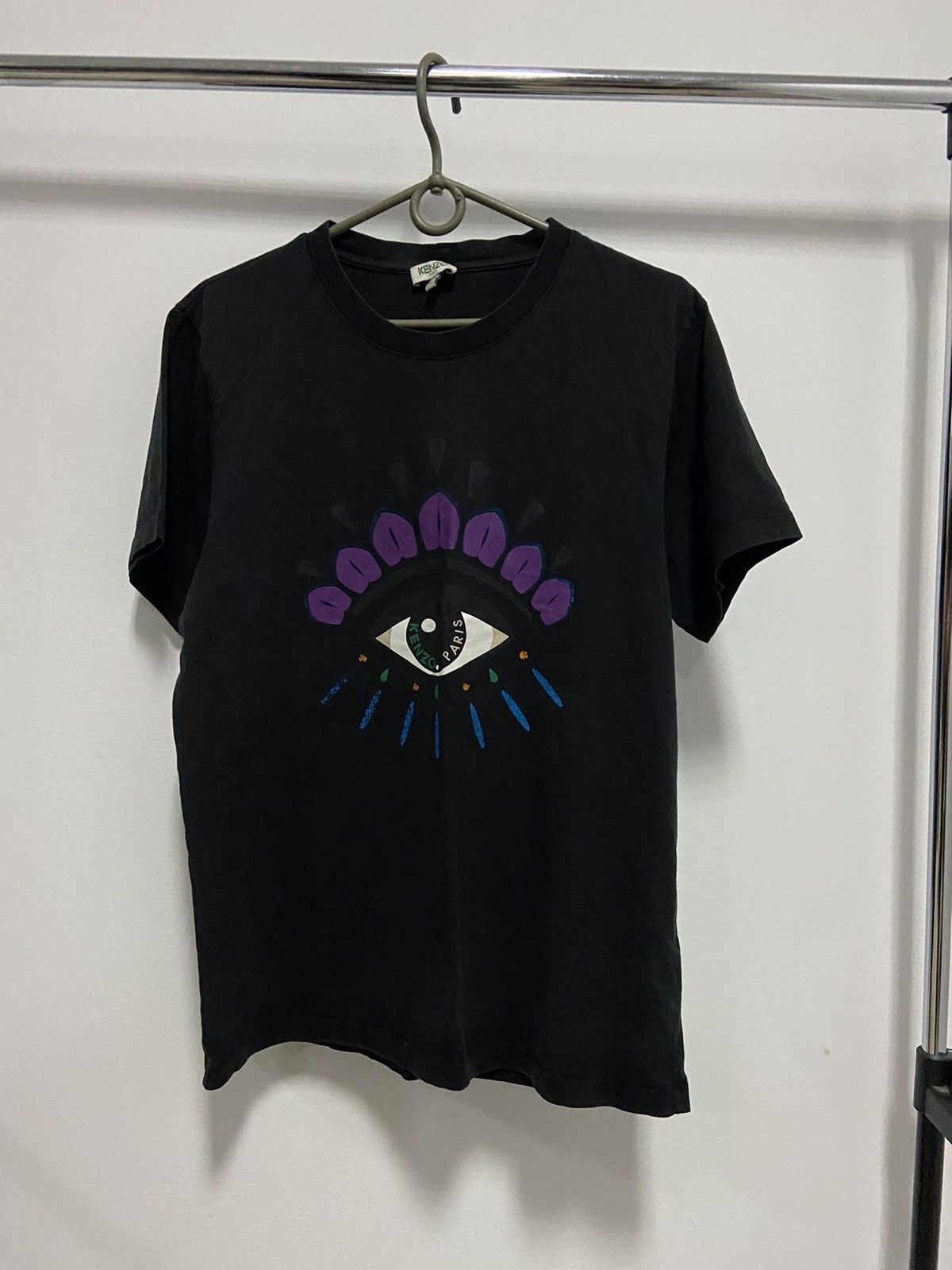 Kenzo × Vintage Kenzo t shirt big print eye 👁️ logo vintage Size US M / EU 48-50 / 2 - 1 Thumbnail