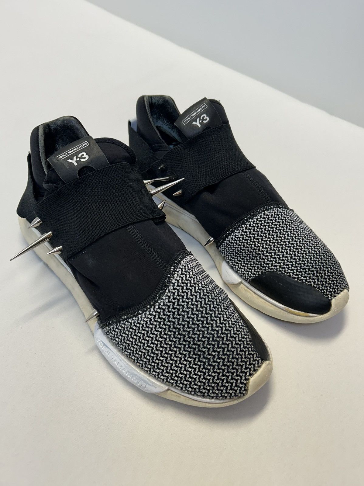Y-3 SS2015 Qasa Low Custom Spiked Sneakers Size US 8.5 / EU 41-42 - 6 Thumbnail