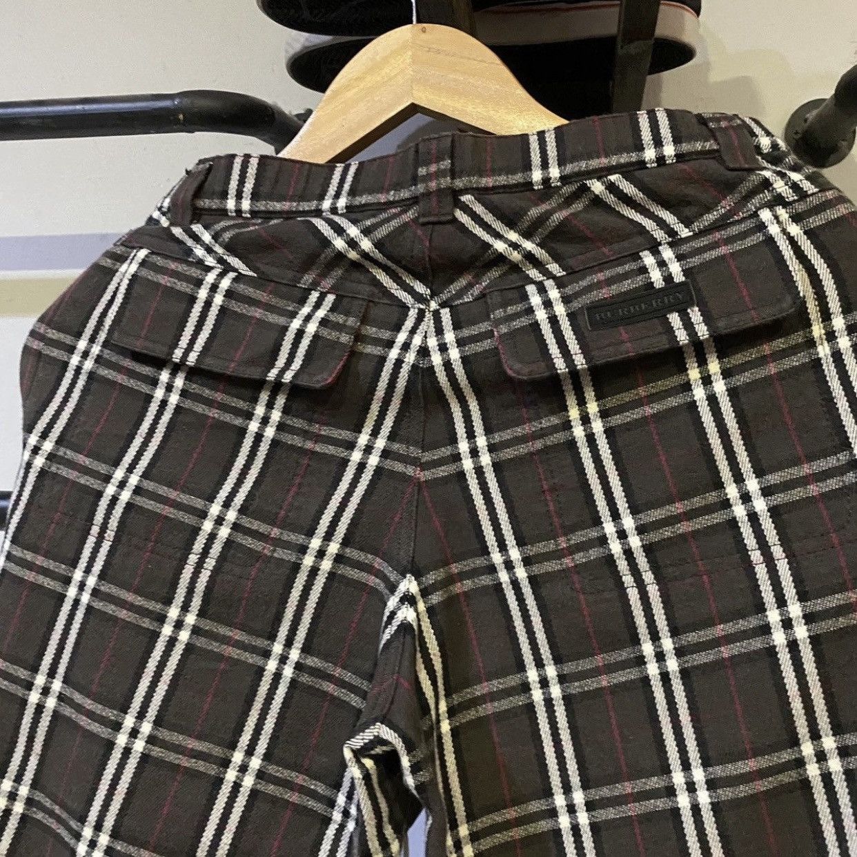 Burberry × Vintage Vintage Burberry London Nova Check Stretchable Pants Size US 28 / EU 44 - 4 Thumbnail