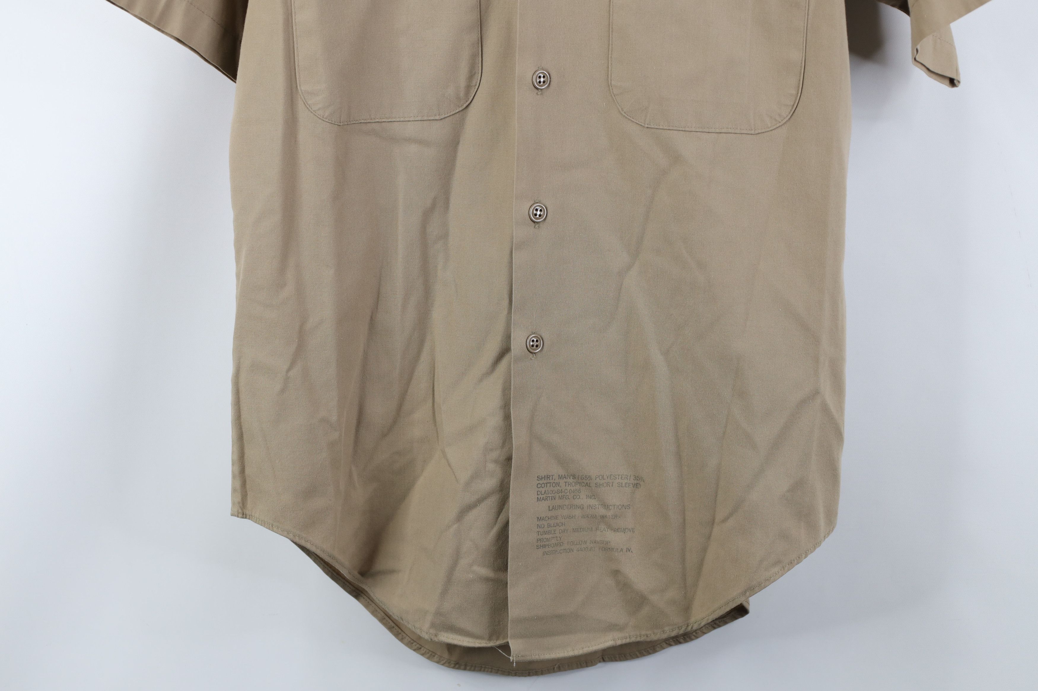 Vintage Vintage 80s USGI Military Tropical Short Sleeve Button Shirt Size US S / EU 44-46 / 1 - 3 Thumbnail