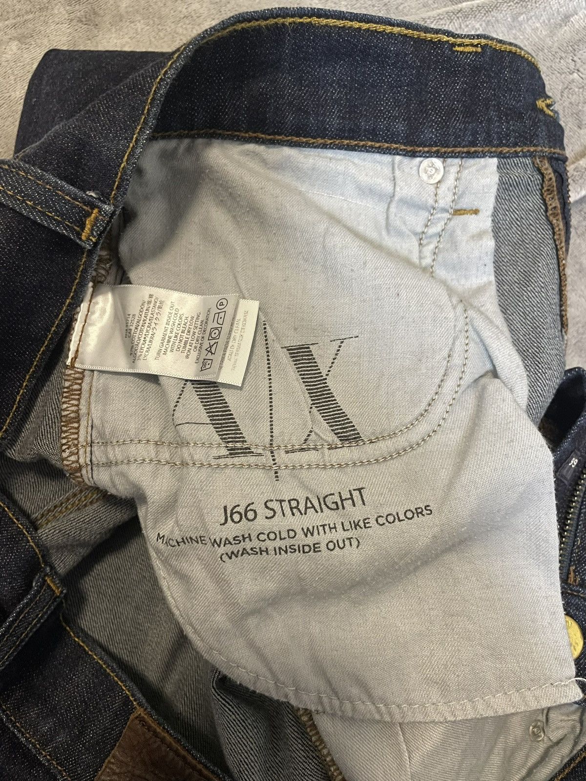 Armani Exchange Armani Exchange J66 Jeans Low Rise Straight Leg Regular Size US 30 / EU 46 - 6 Thumbnail