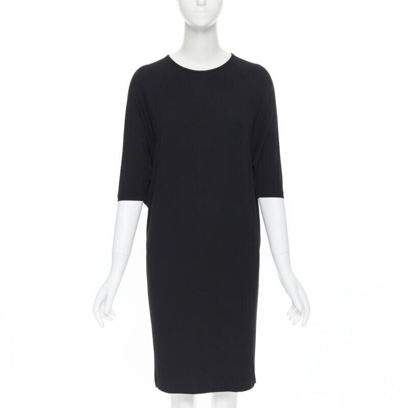 Michael Kors MICHAEL KORS black rayon spandex batwing stretch fit casual dress US0 XS Size XS / US 0-2 / IT 36-38 - 1 Thumbnail