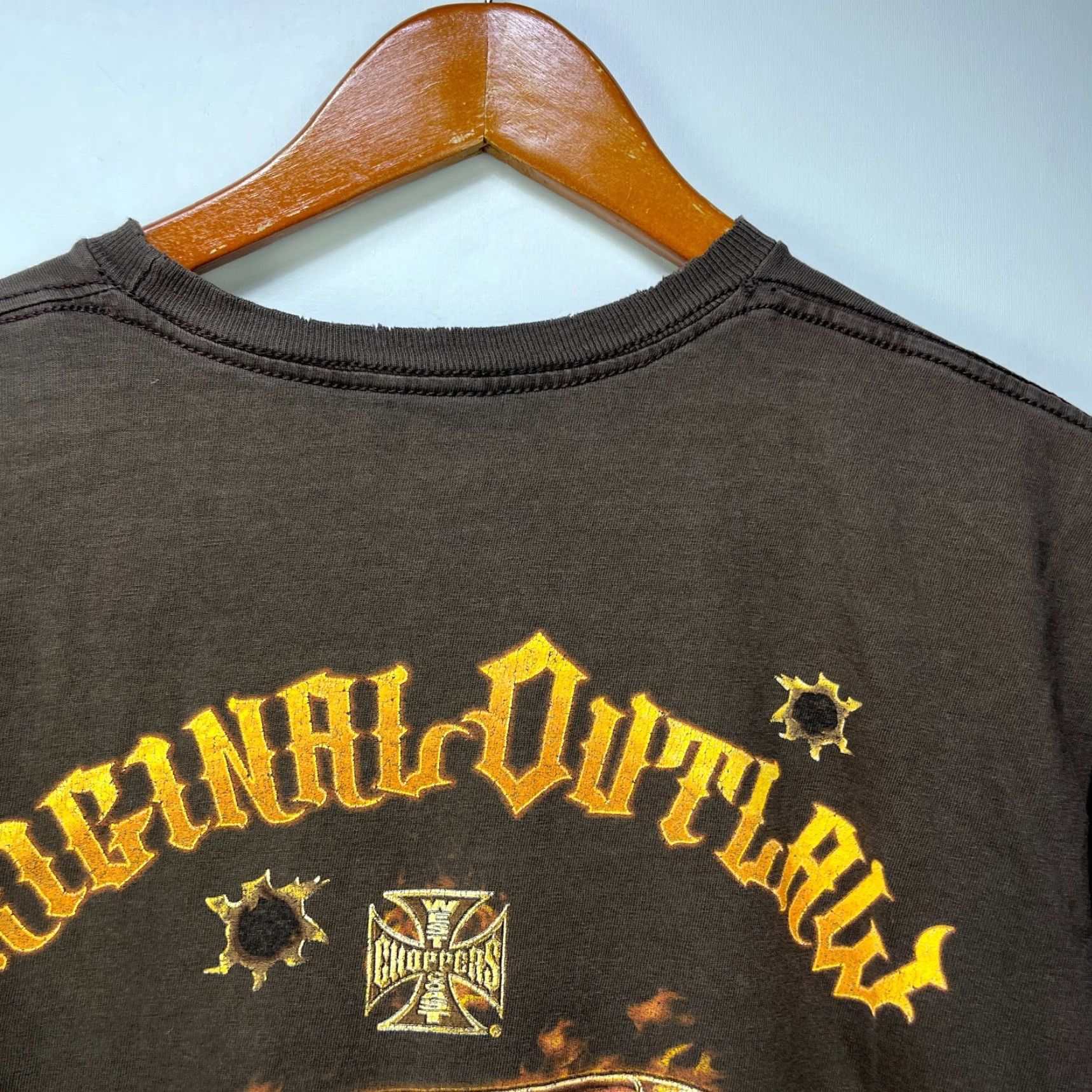 West Coast Choppers VINTAGE West Coast Choppers T Shirt M Adult Medium Brown Cotton Graphic Print 90s Disney Stitch Winnie The Pooh Jess Pockets Logo Men Mens Size US M / EU 48-50 / 2 - 3 Thumbnail