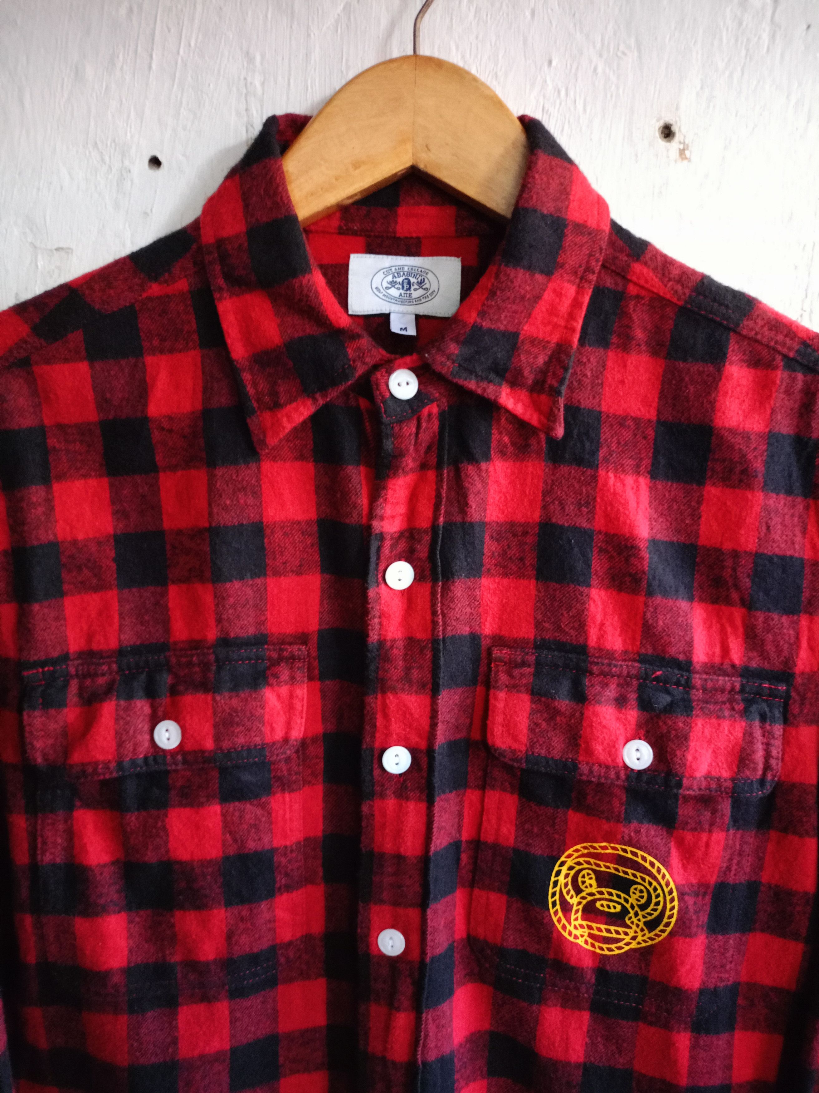 Bape A Bathing ape Flannel button shirts Size US M / EU 48-50 / 2 - 3 Thumbnail