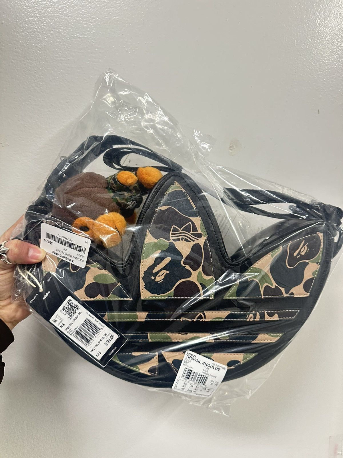 Bape x Adidas Camo Trefoil Shoulder Bag Bape Bape Tree Camo