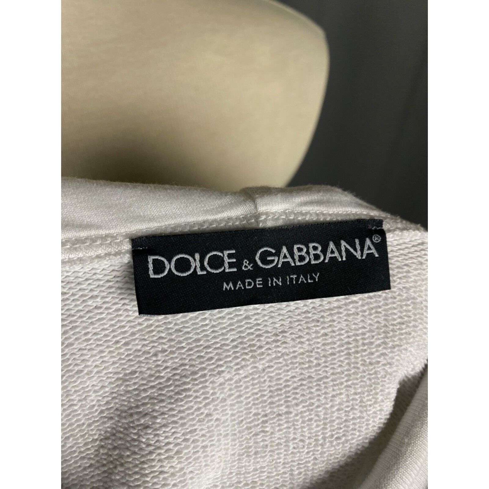 Dolce & Gabbana Dolce&Gabanna James Dean Big Logo Men's White Hoodie Sweater Size US XL / EU 56 / 4 - 9 Thumbnail