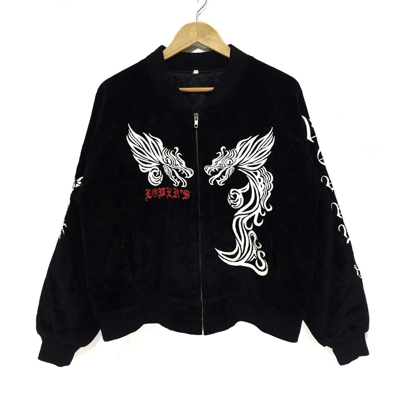 Vintage Vintage SUKAJAN Velvet Jacket Dragon Ryu Lover Embroidery Size L / US 10 / IT 46 - 2 Thumbnail