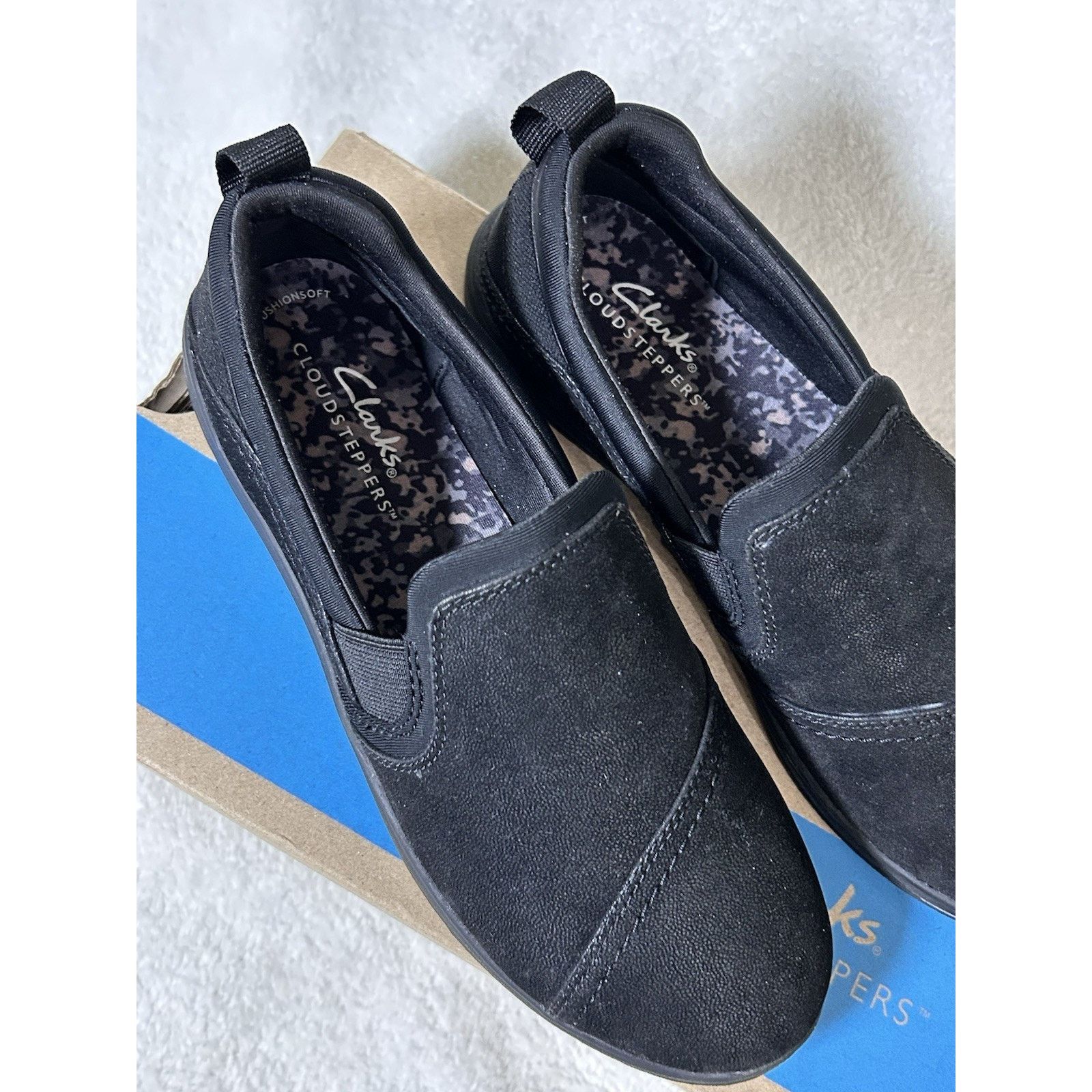 Clarks Clarks Cloudsteppers Breeze Dawn Wm Slip On Black Shoes Sz 6 Size US 6 / IT 36 - 2 Thumbnail