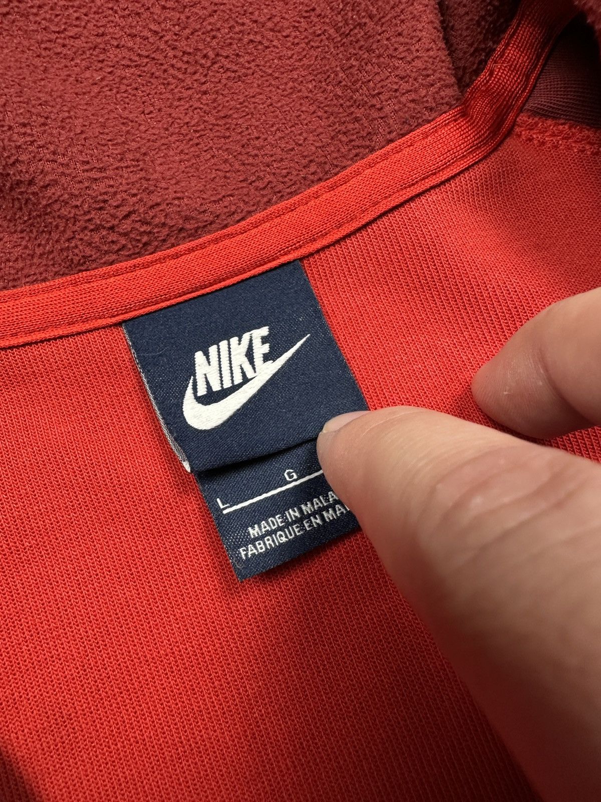 Nike Nike Vintage Zipper Hooded Fleece Jacket Swoosh Logo y2k 90s Size US L / EU 52-54 / 3 - 5 Thumbnail