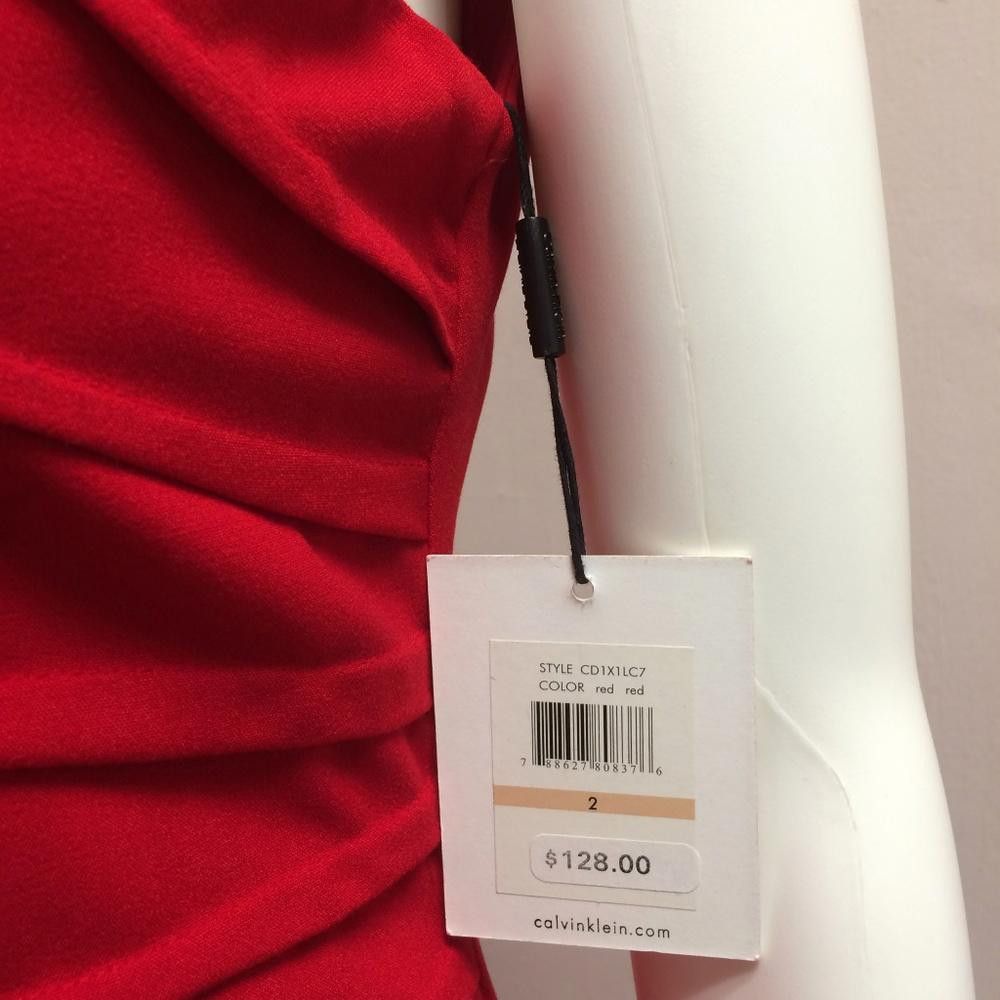 Calvin Klein Calvin Klein Red Dress Size XS / US 0-2 / IT 36-38 - 6 Thumbnail