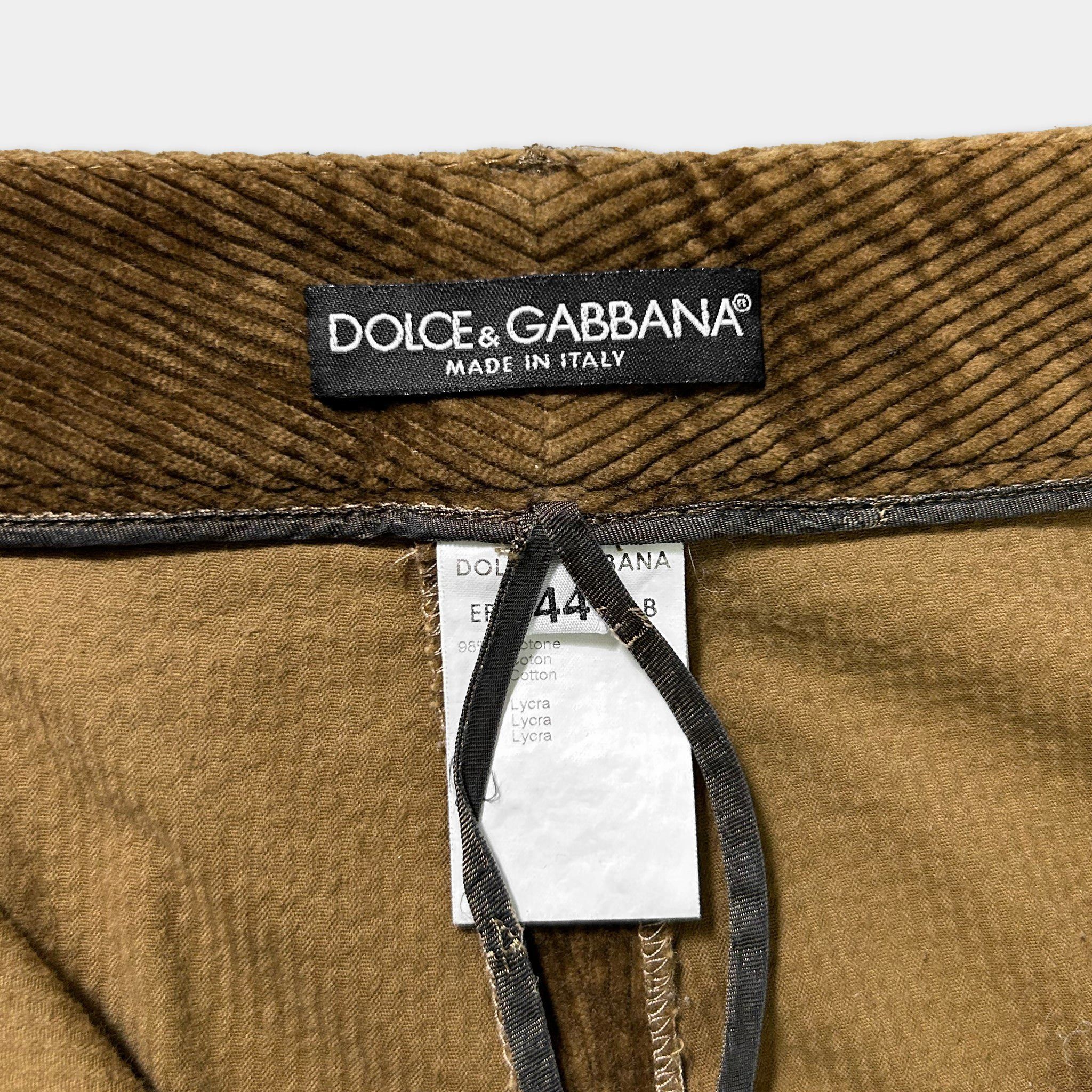 Dolce & Gabbana Dolce & Gabbana Brown Corduroy Cargo Pants Size US 32 / EU 48 - 3 Thumbnail