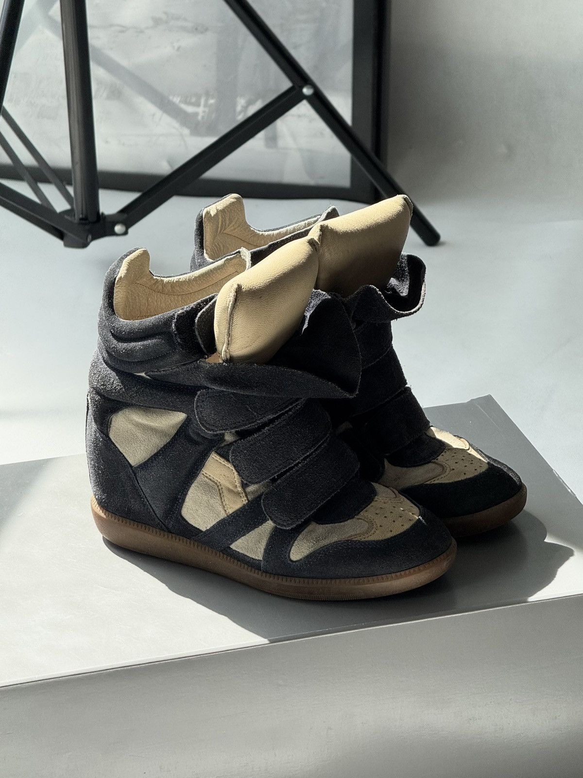 Isabel Marant Isabel Marant Bekett sneakers shoes Black Suede Wedge Size US 6 / IT 36 - 5 Thumbnail