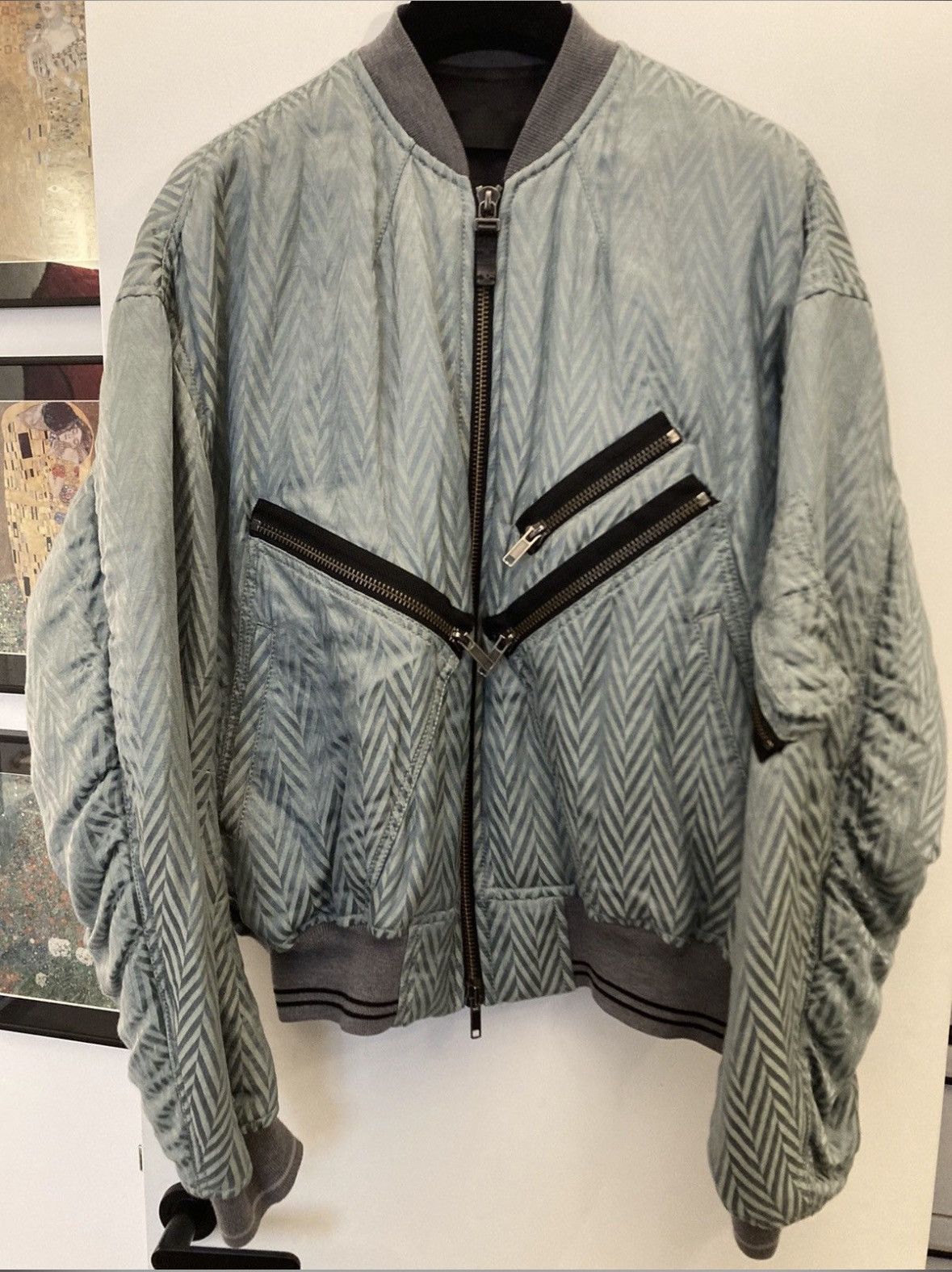 Haider Ackermann Haider Ackermann Chevron Bomber jacket Size US M / EU 48-50 / 2 - 1 Thumbnail